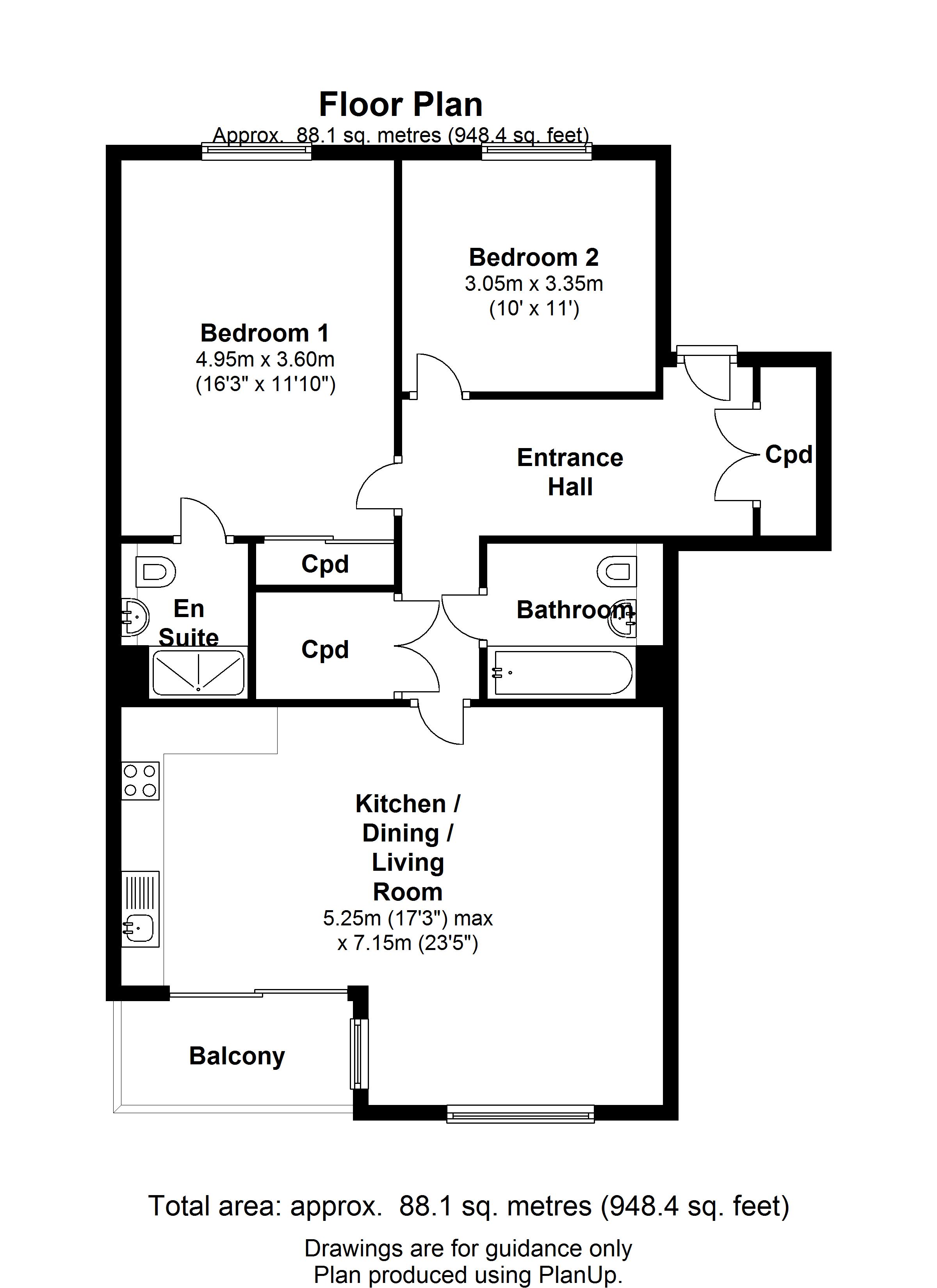 2 Bedrooms Flat to rent in Great Northern Road, Cambridge CB1