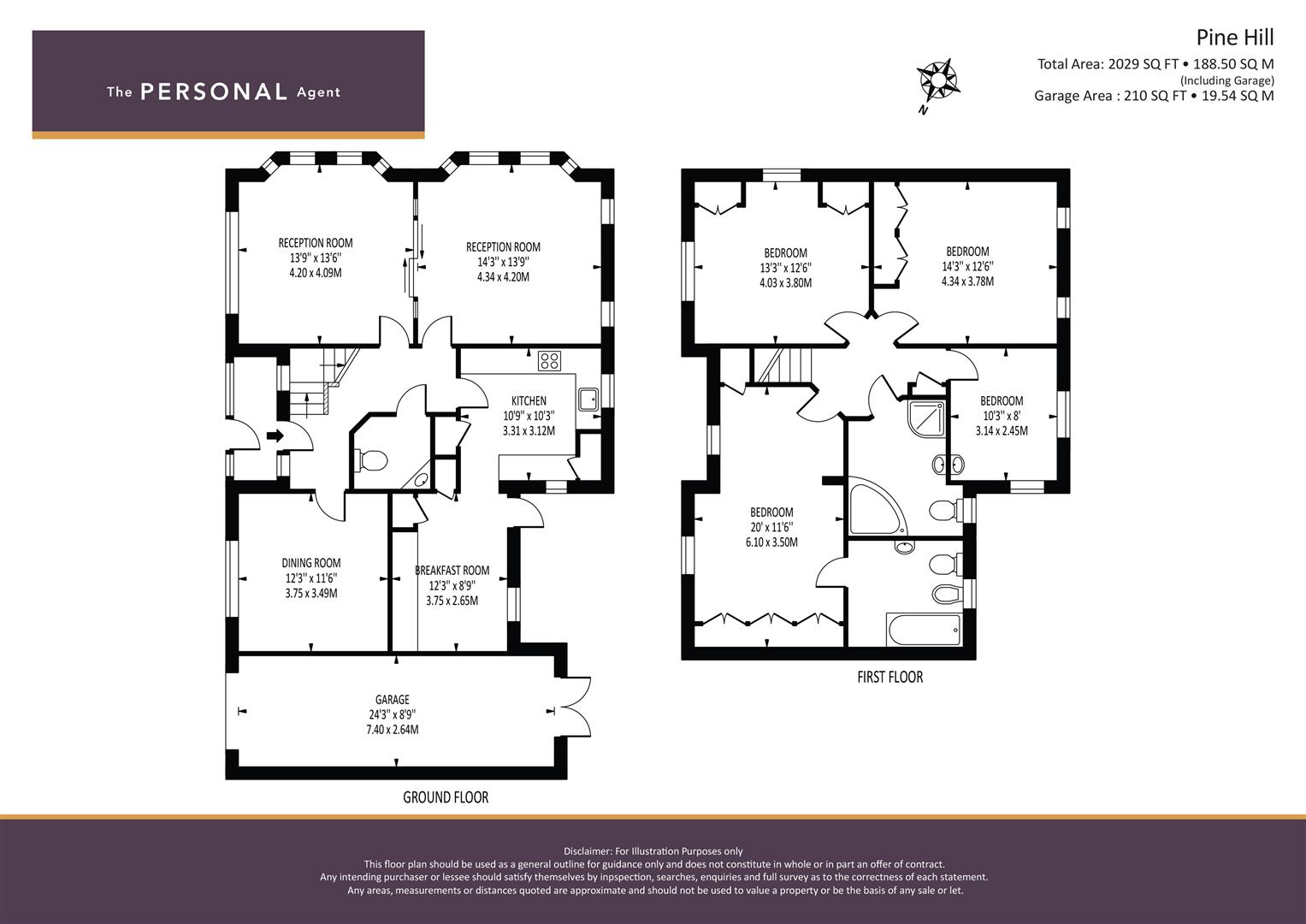 1, Pine Hill, Epsom floorplan