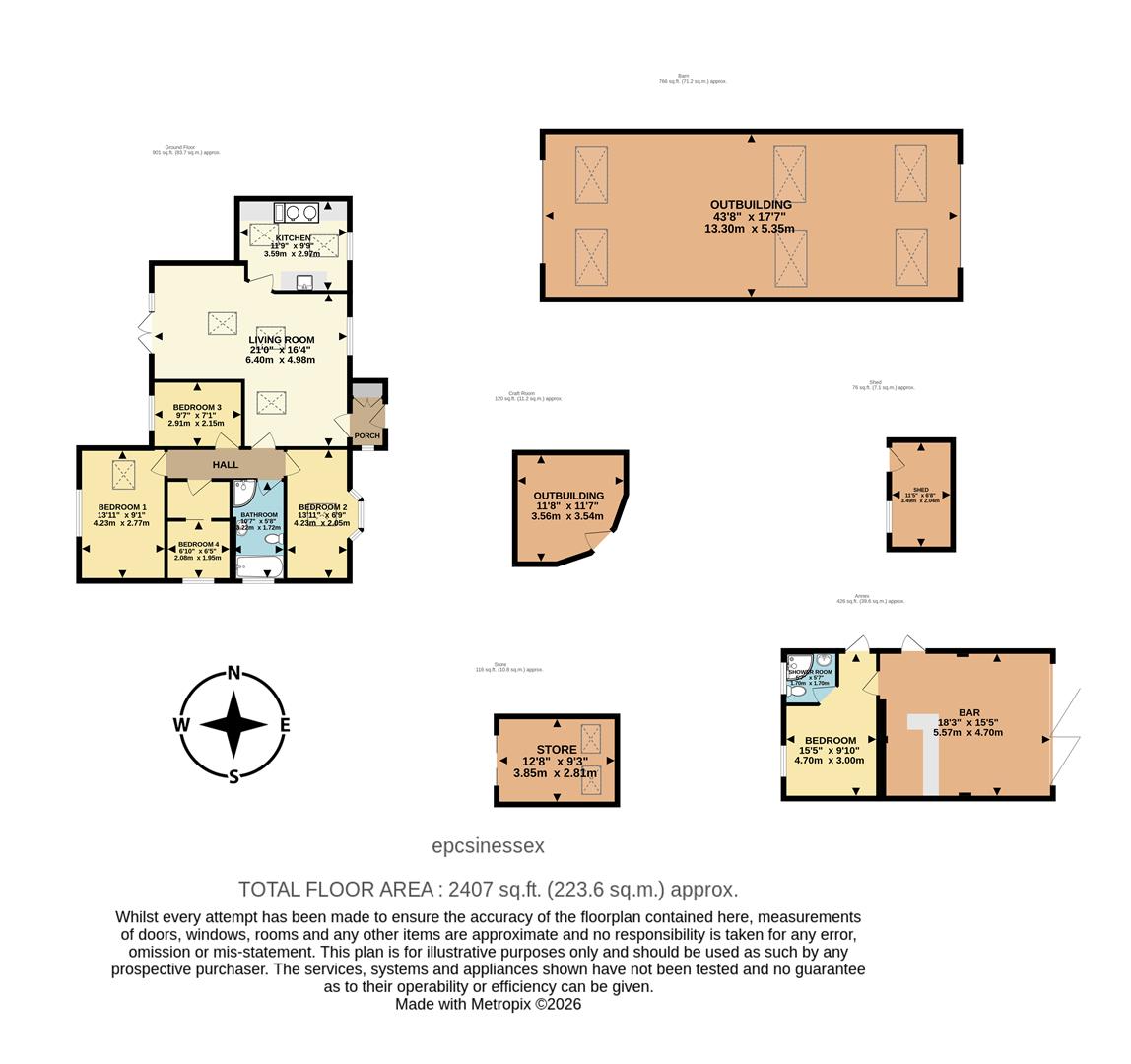 Raven Lodge, Little Warley Hall Lane, Brentwood floorplan
