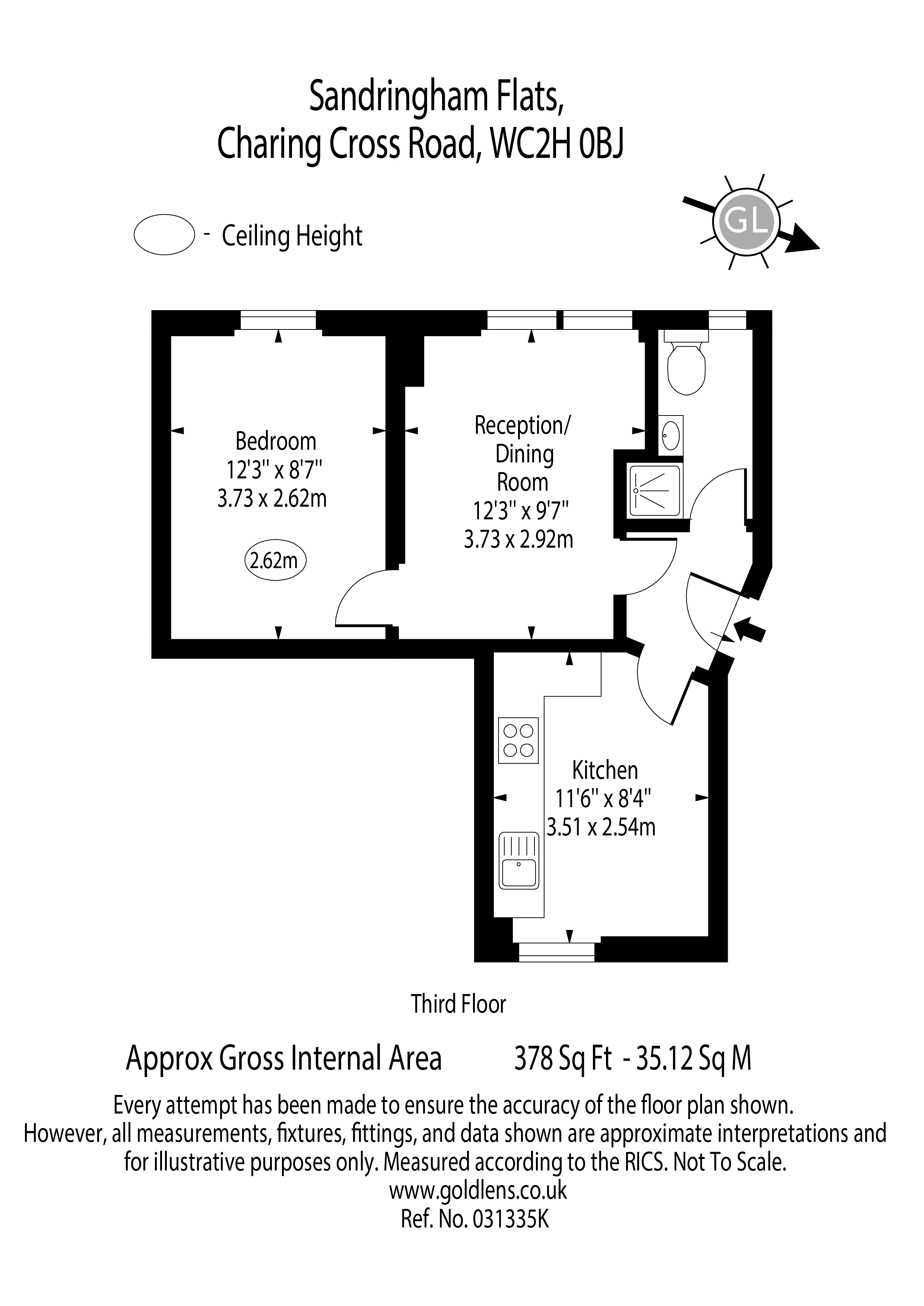 35 Sandringham Flats,, Charing Cross Road, London floorplan