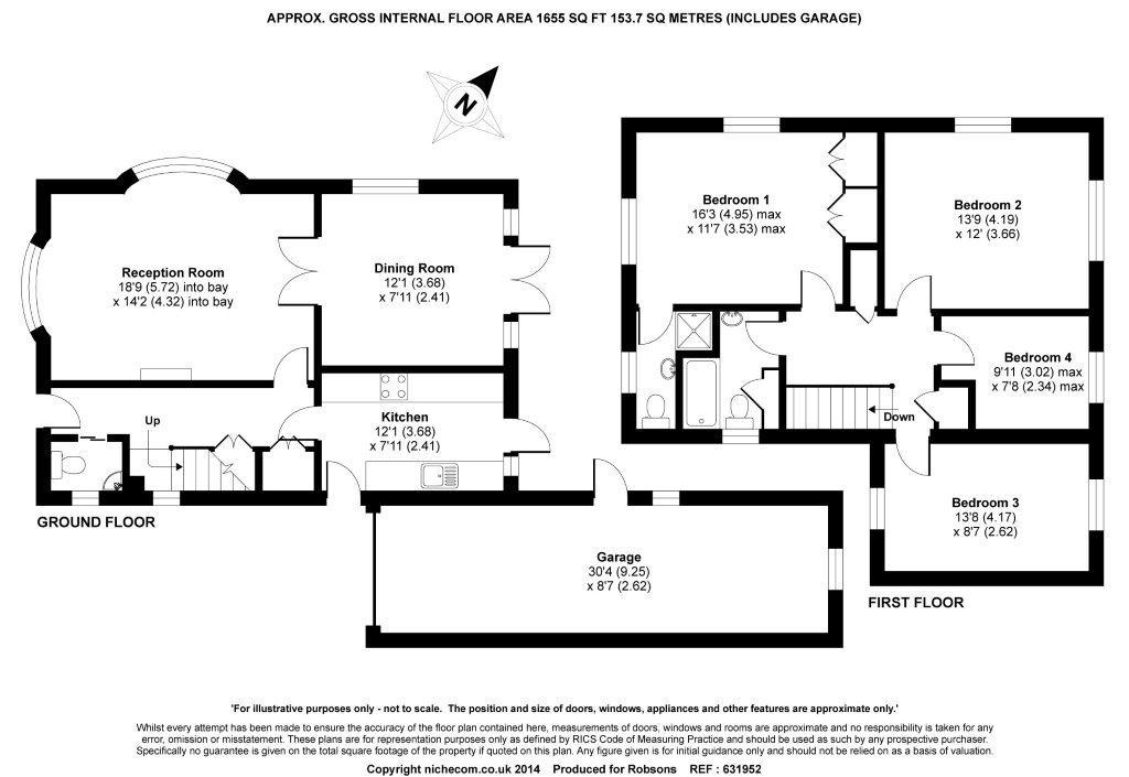 1, Greenheys Close, Northwood floorplan