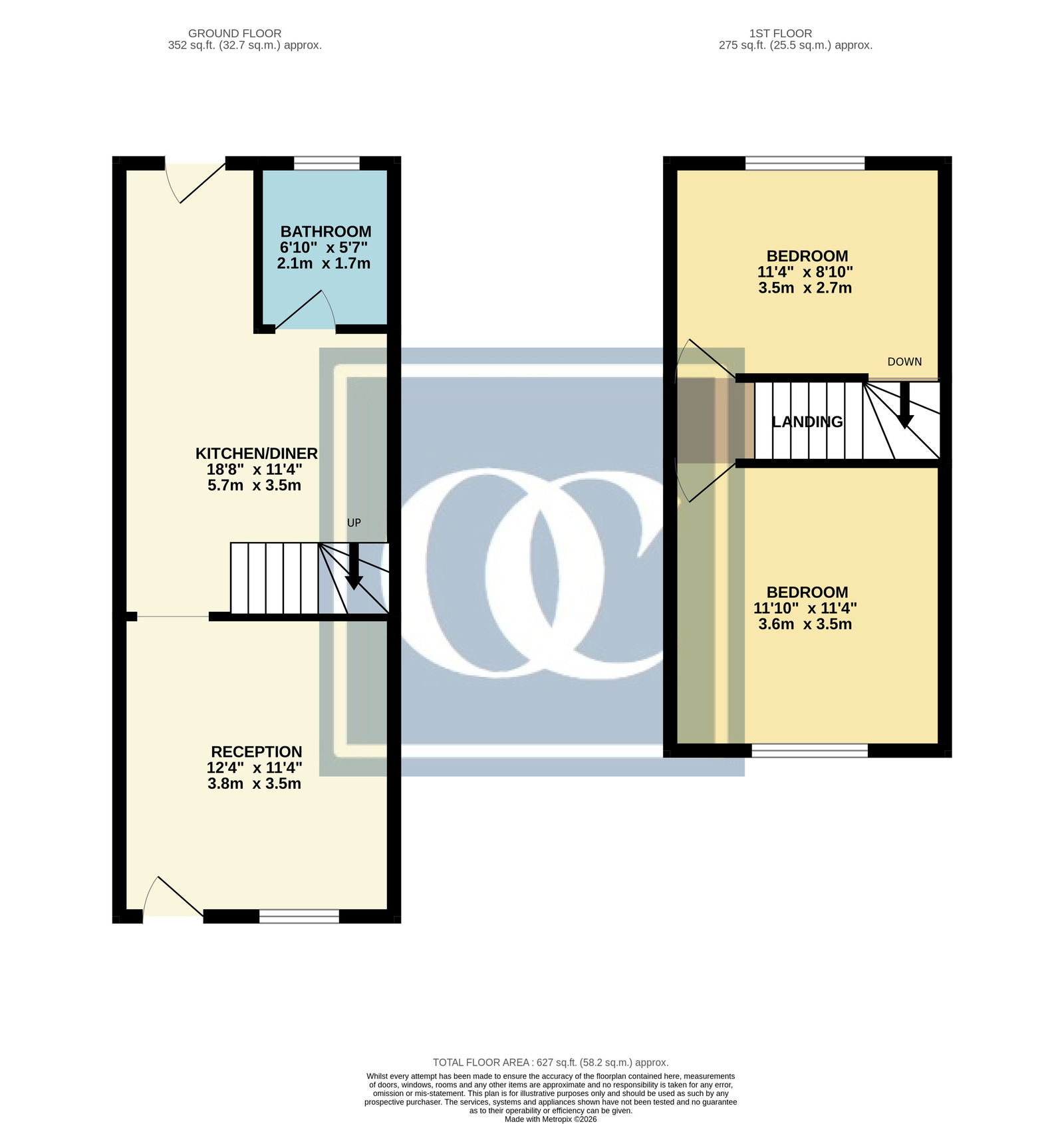 176, Widdrington Road, Coventry floorplan