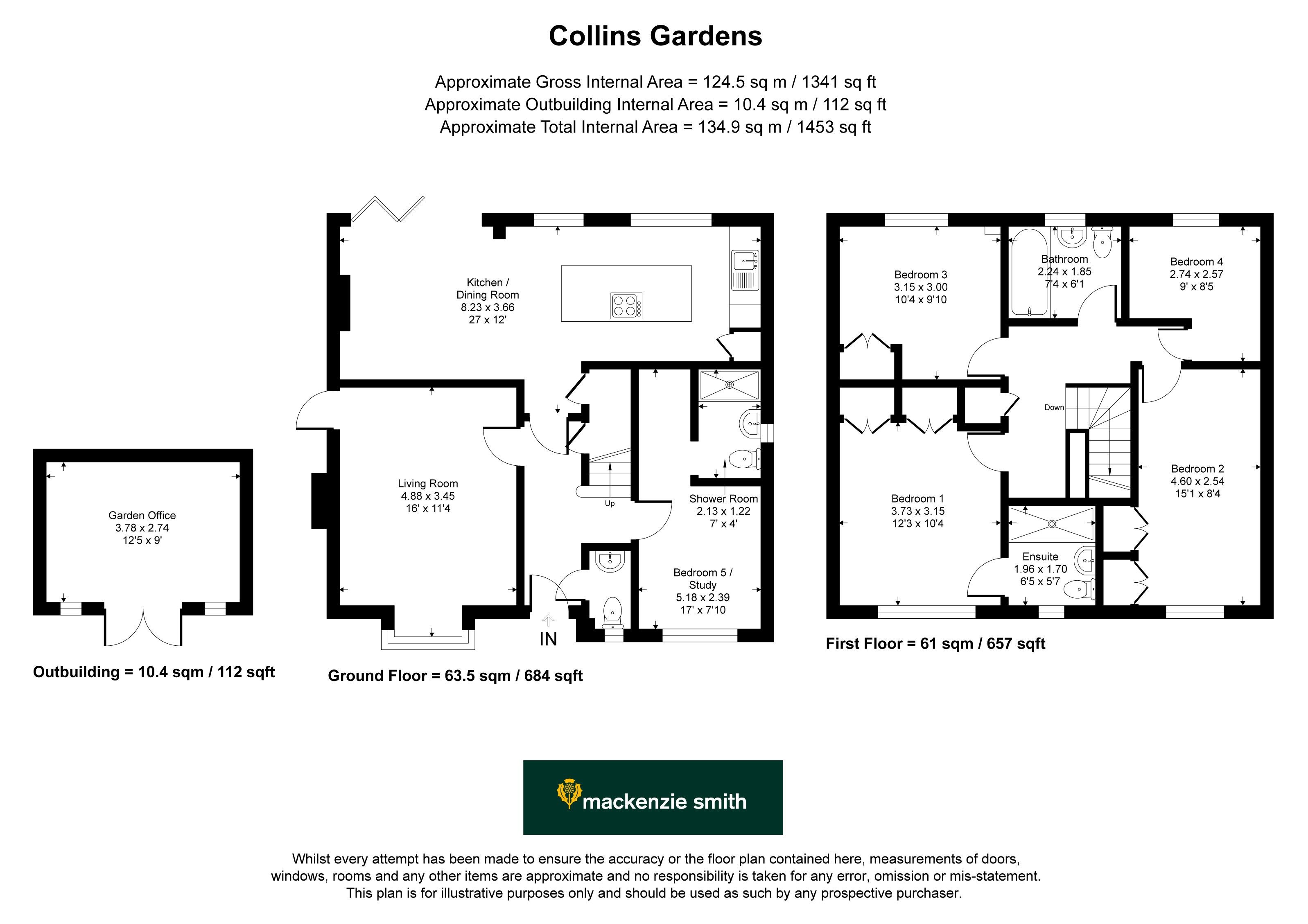 6, Collins Gardens, Guildford floorplan