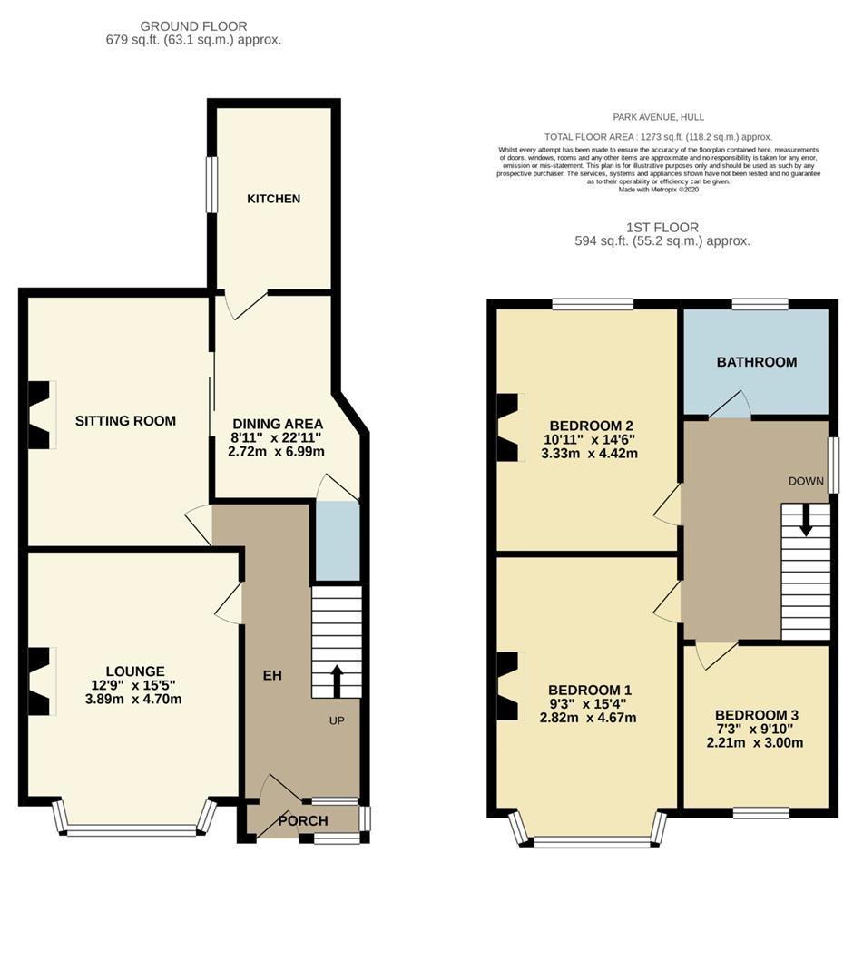151, Park Avenue, Hull floorplan