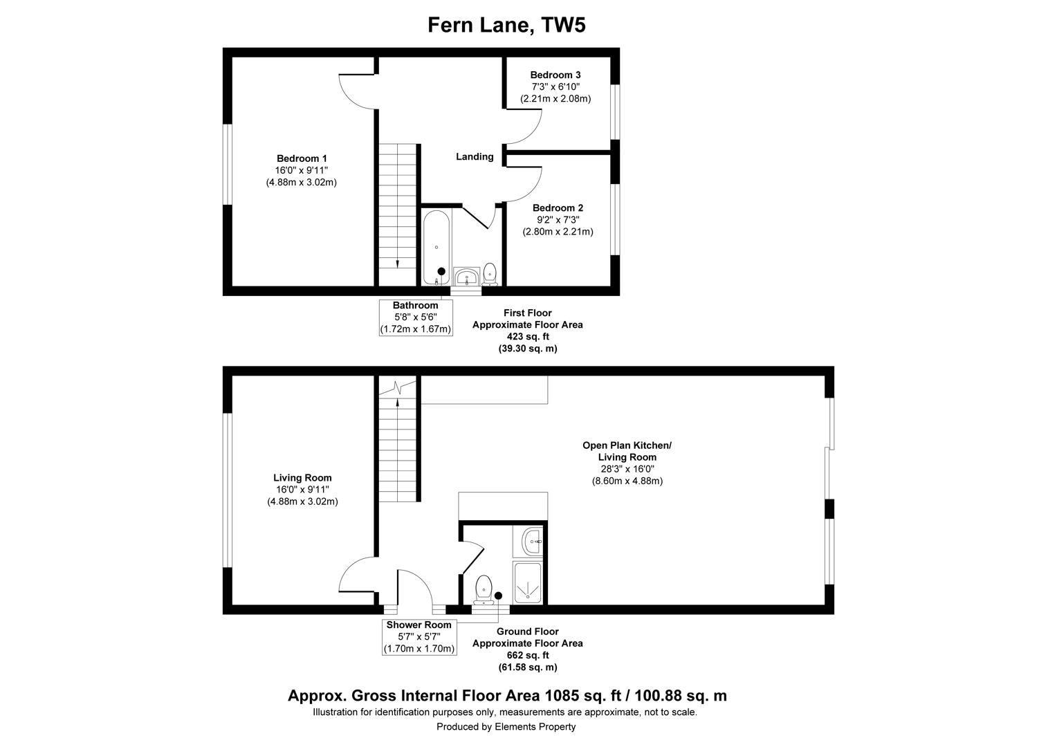 45, Fern Lane, Hounslow floorplan