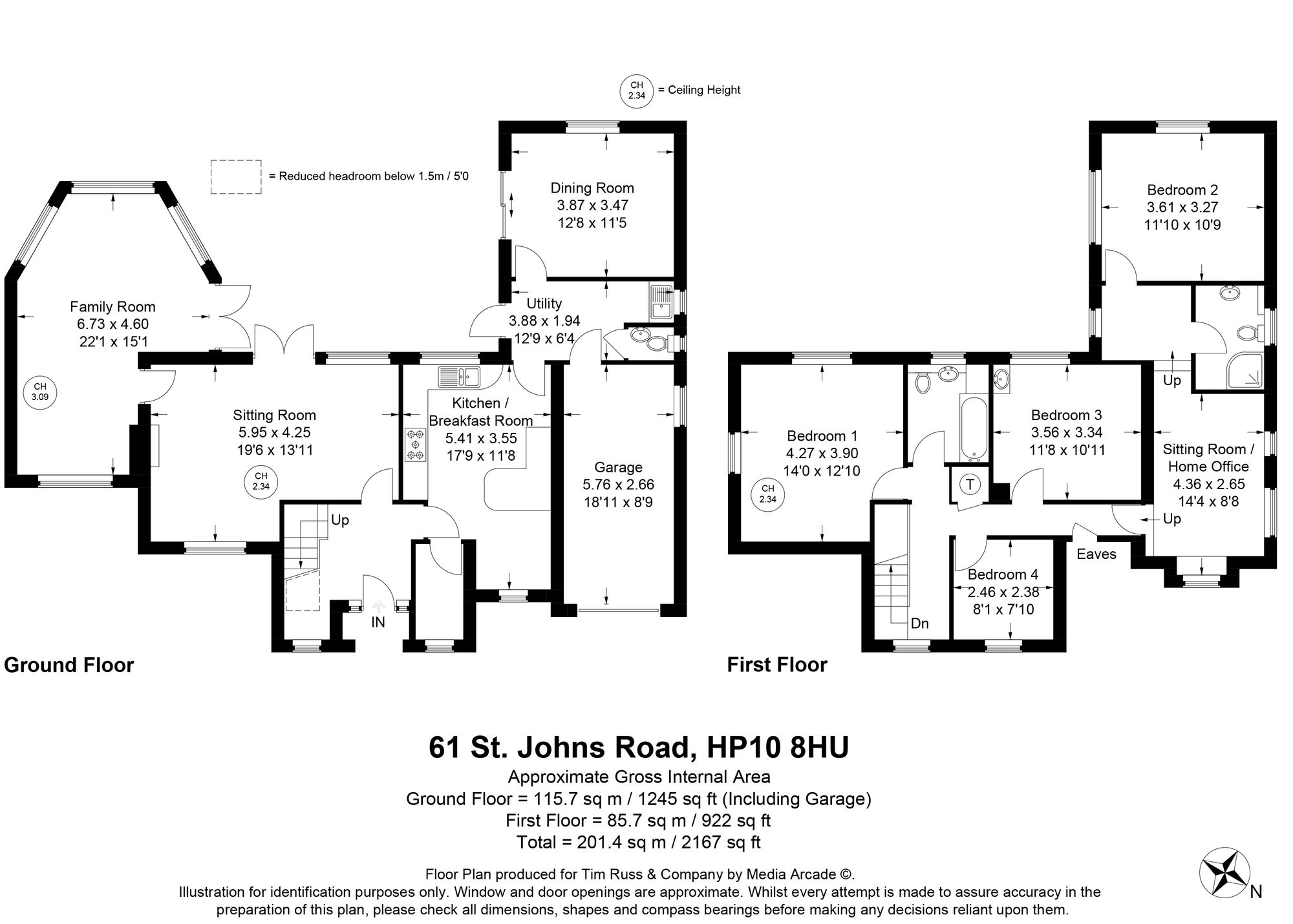 61 St. Johns Road, High Wycombe floorplan