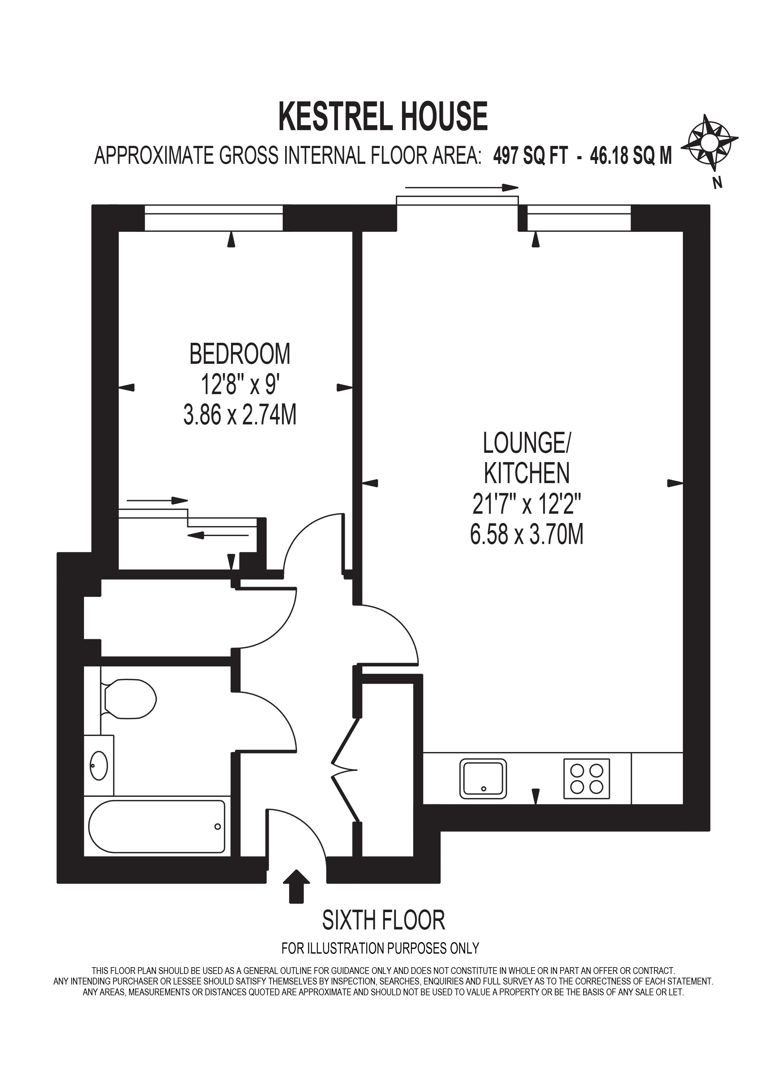 1 Bedrooms Flat to rent in St George Wharf, London SW8