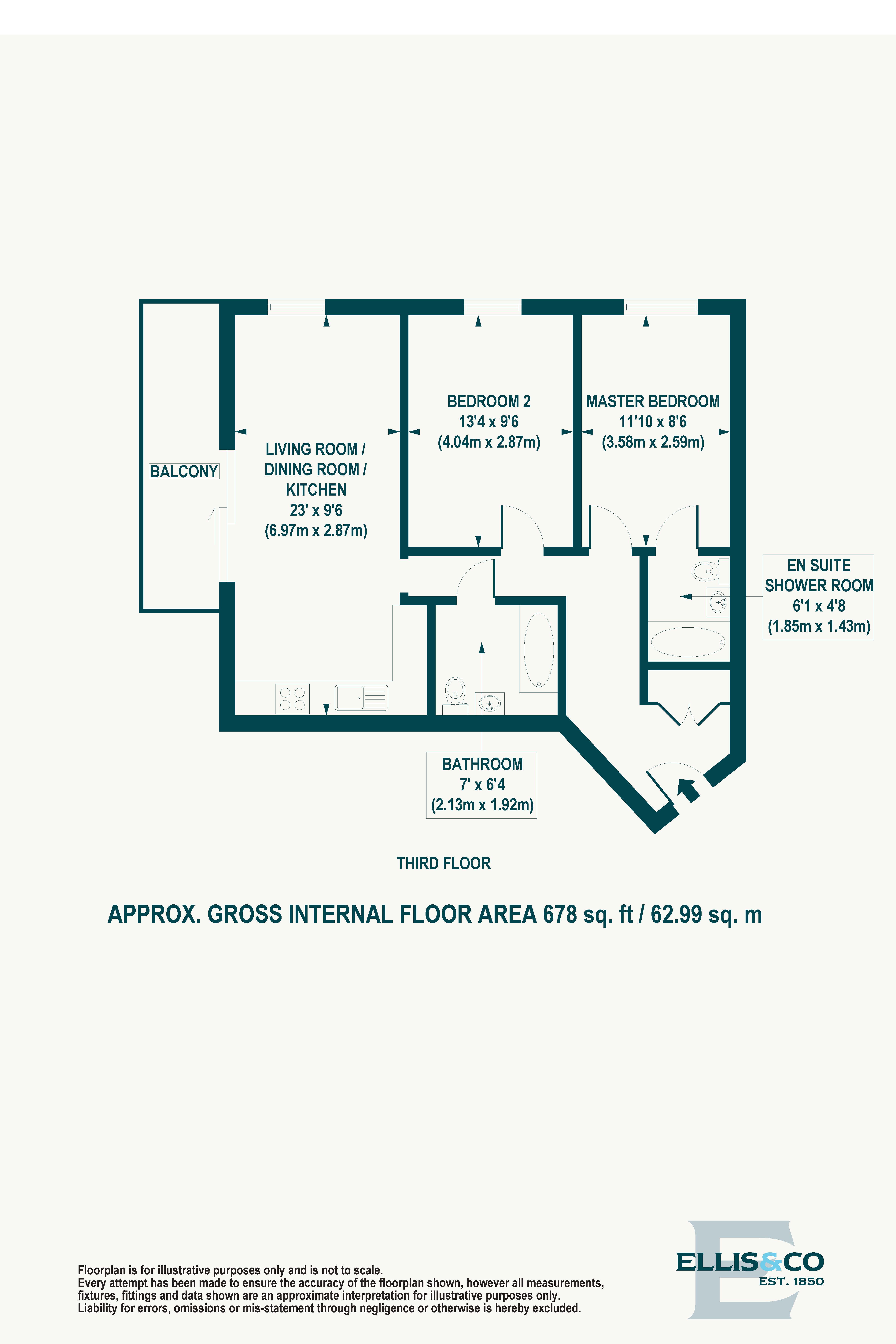 Flat 23, Hale Works Apartments,, Daneland Walk, London floorplan