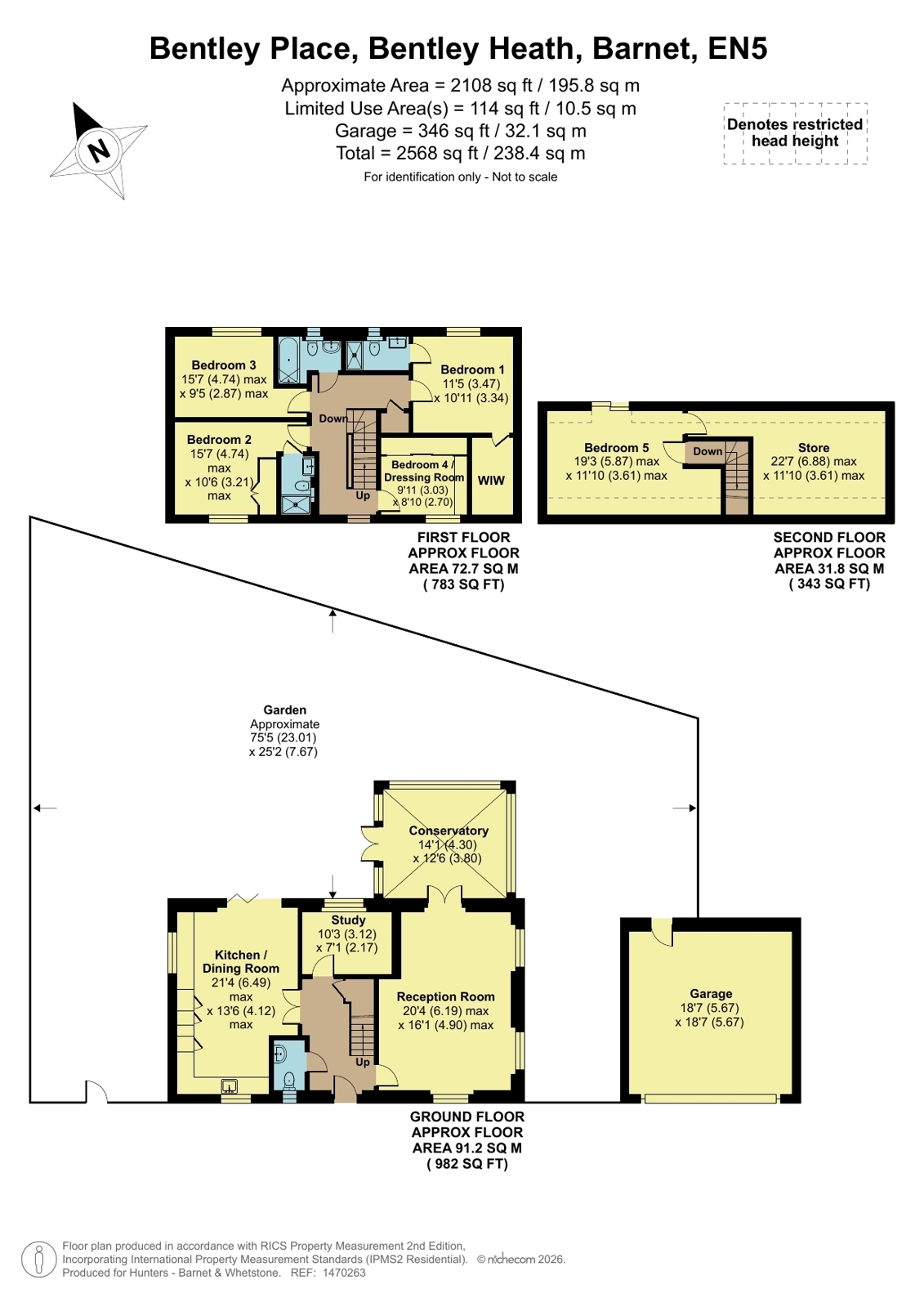1, Bentley Place, Barnet floorplan