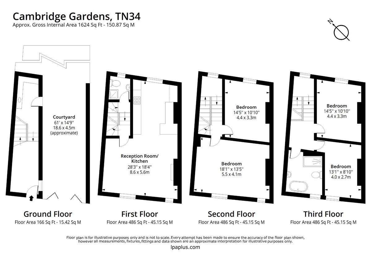 Cambridge Gardens, Hastings TN34, 4 bedroom semidetached house for