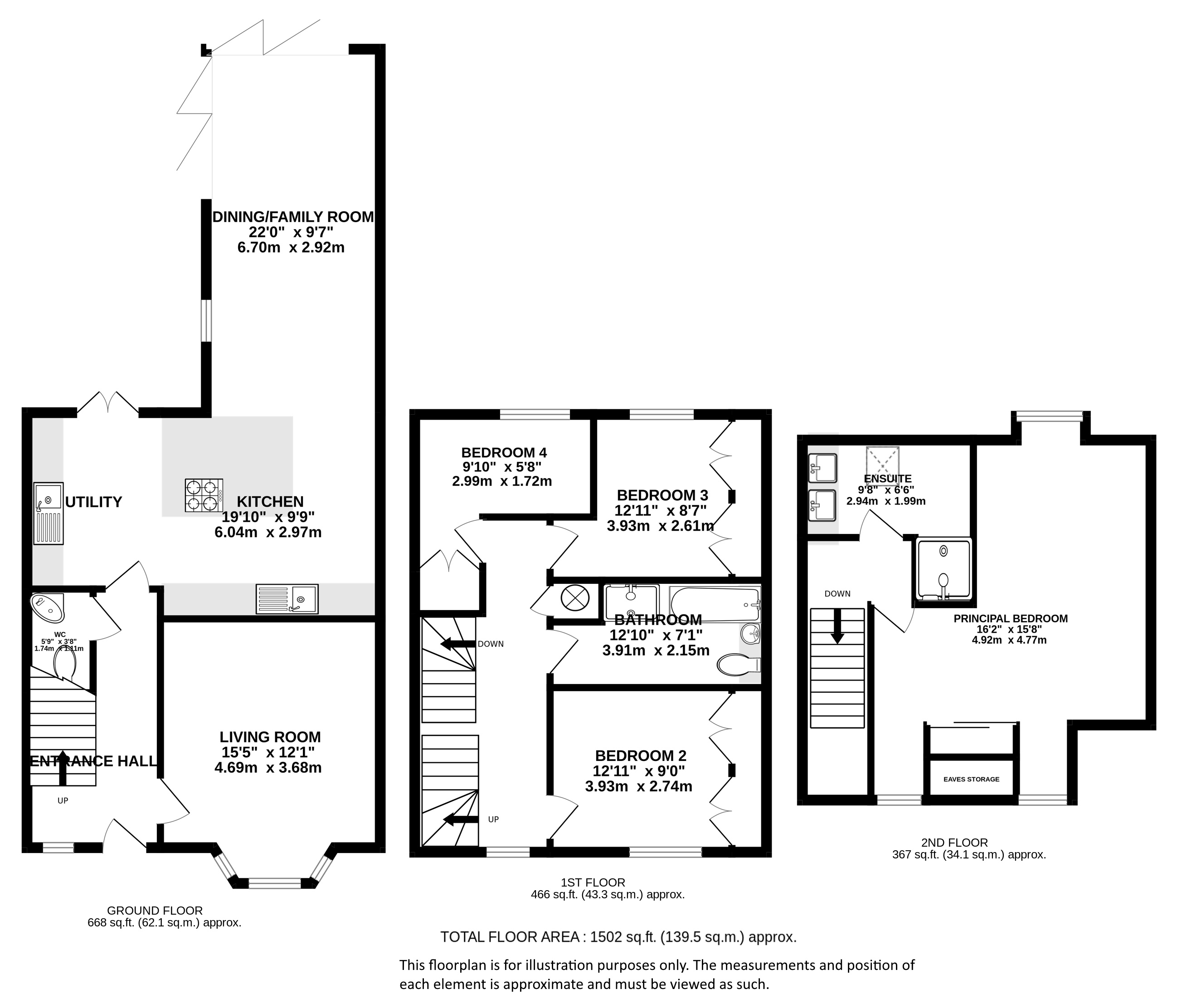 5, Meadow Vale, Wheathampstead floorplan