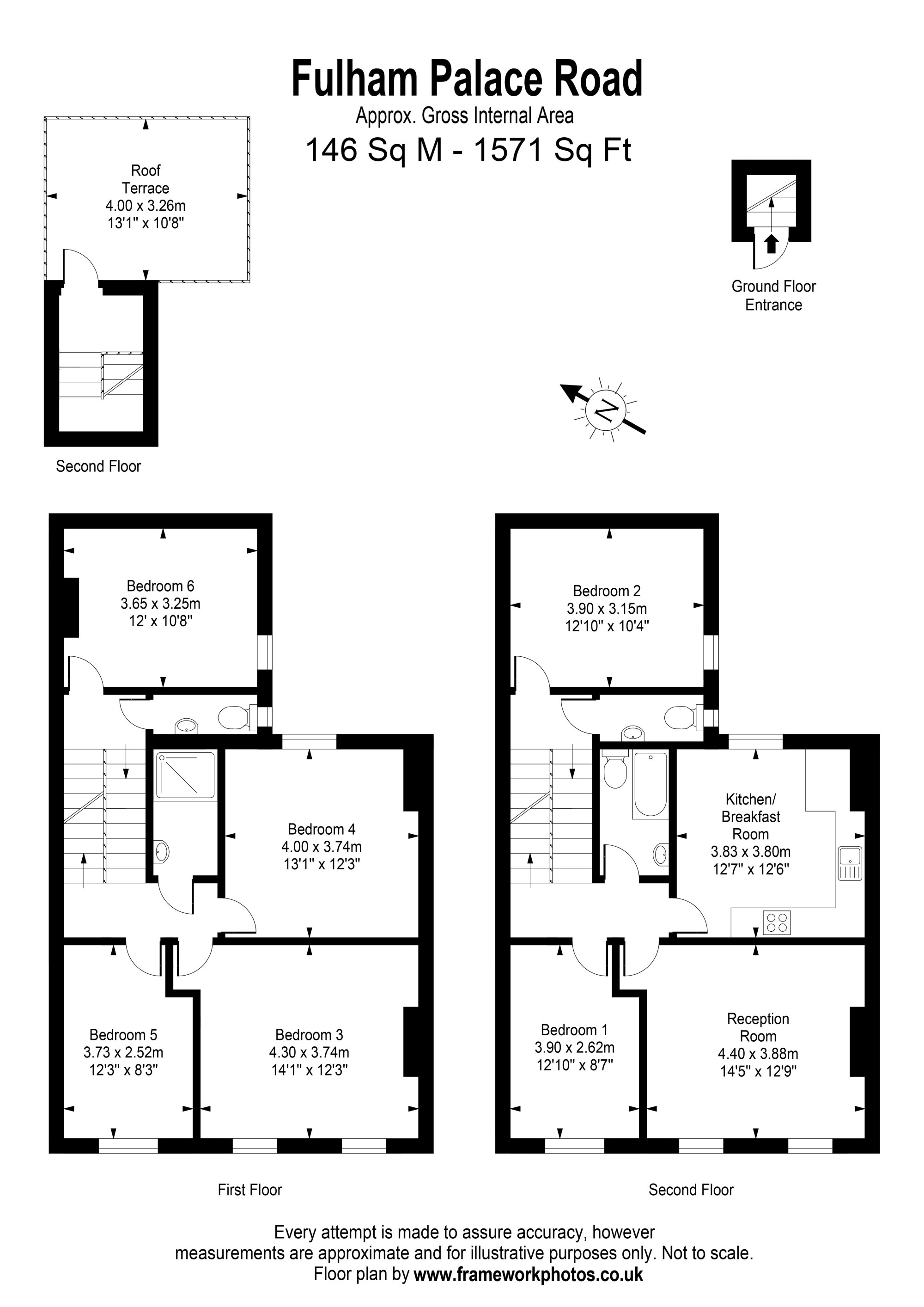 323, Fulham Palace Road, London floorplan