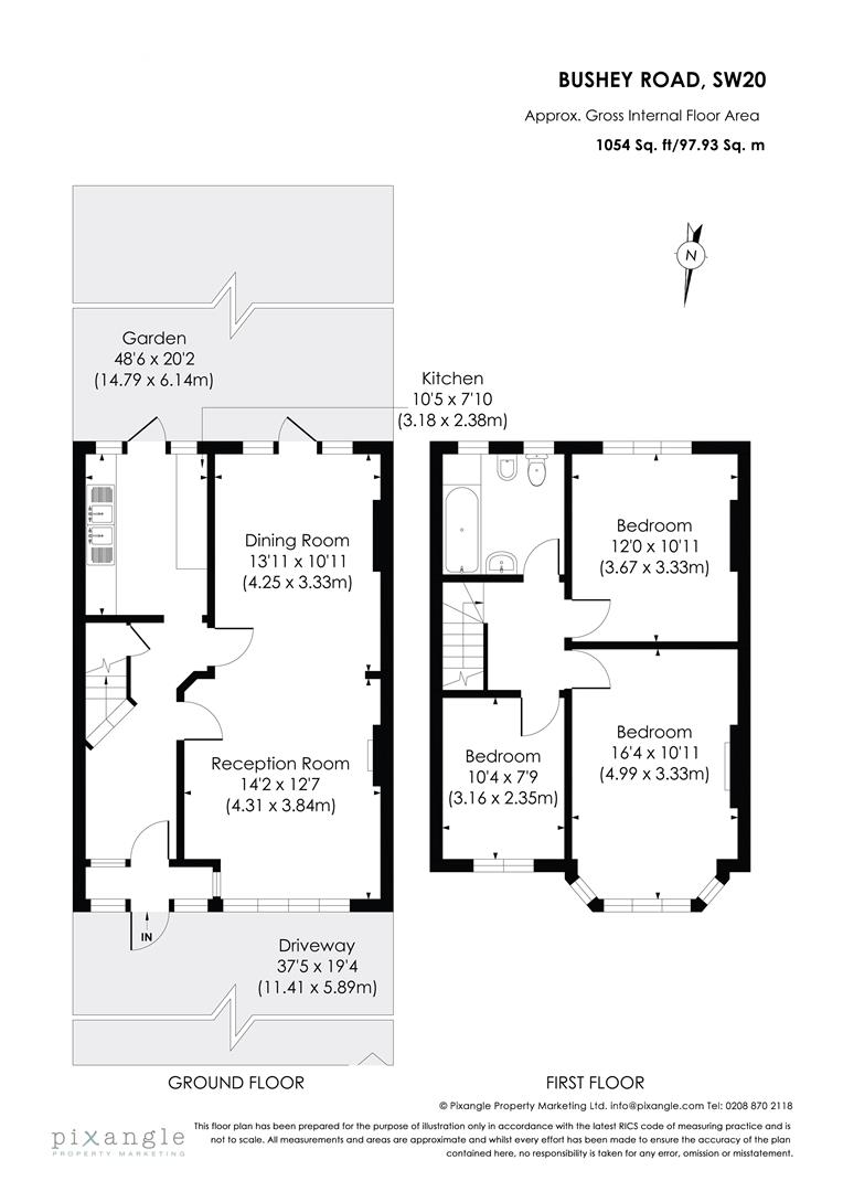 129, Bushey Road, Raynes Park floorplan
