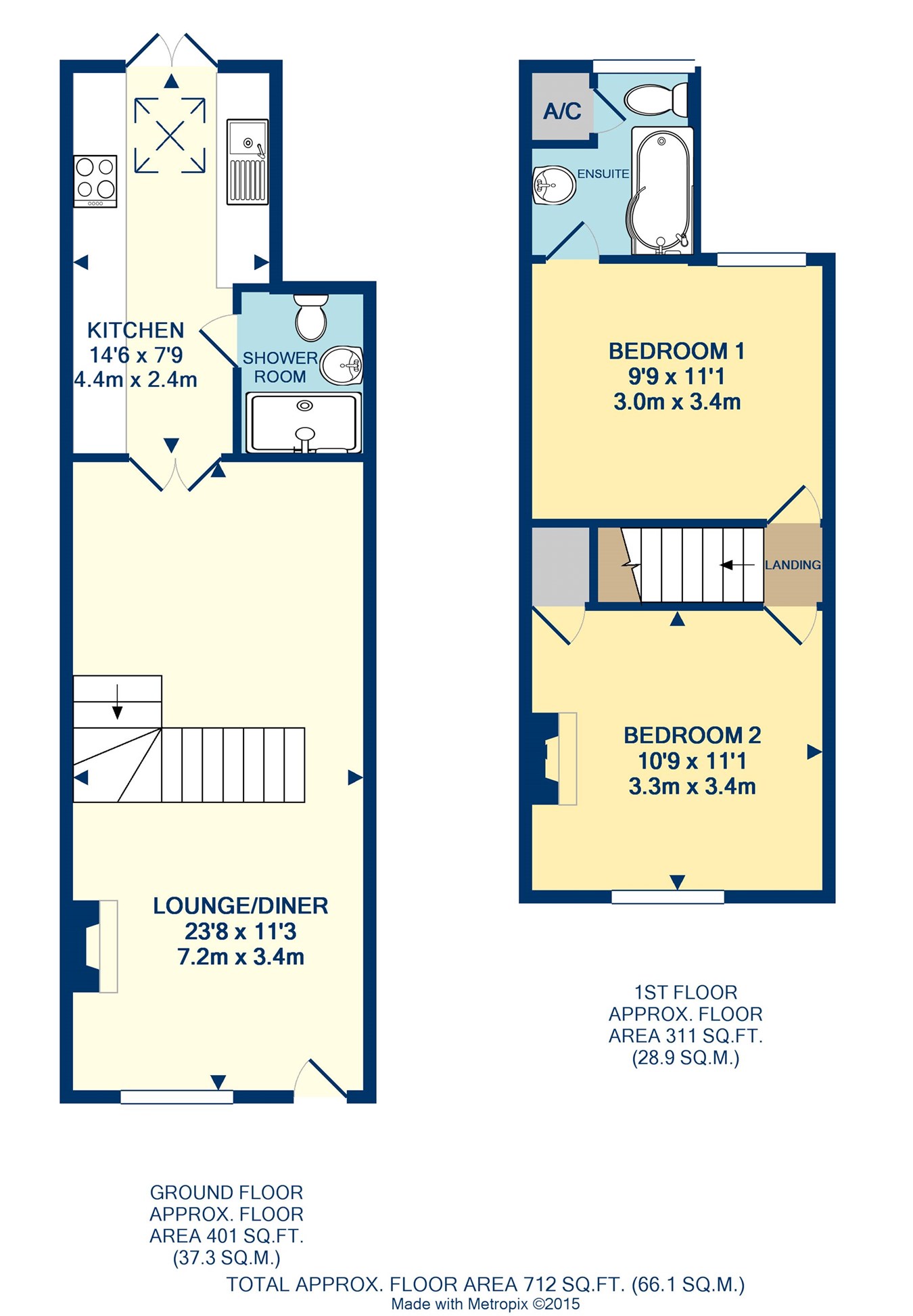 2 Bedrooms Terraced house to rent in Wolseley Road, Chelmsford CM2