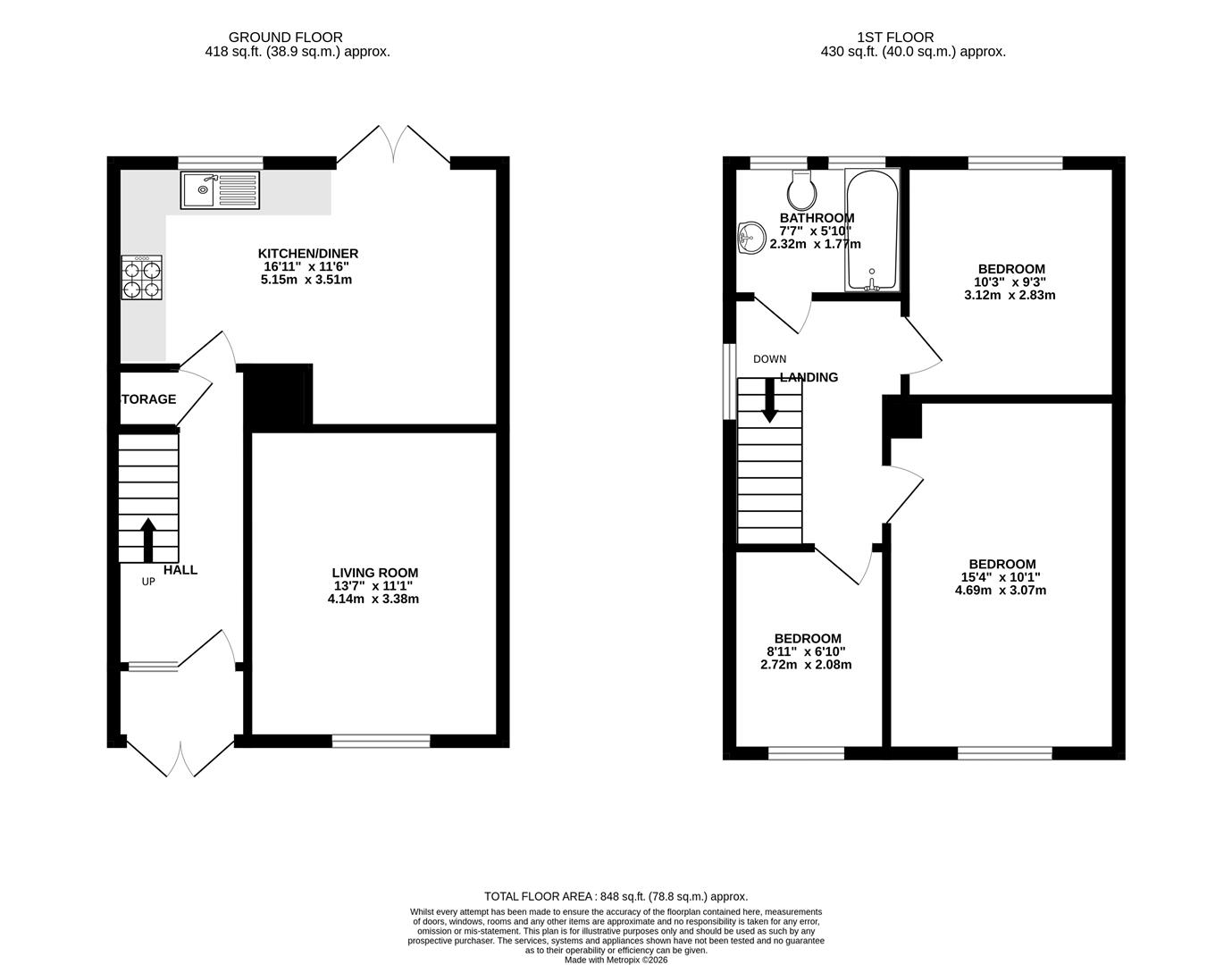 249A, Badminton Road, Coalpit Heath floorplan
