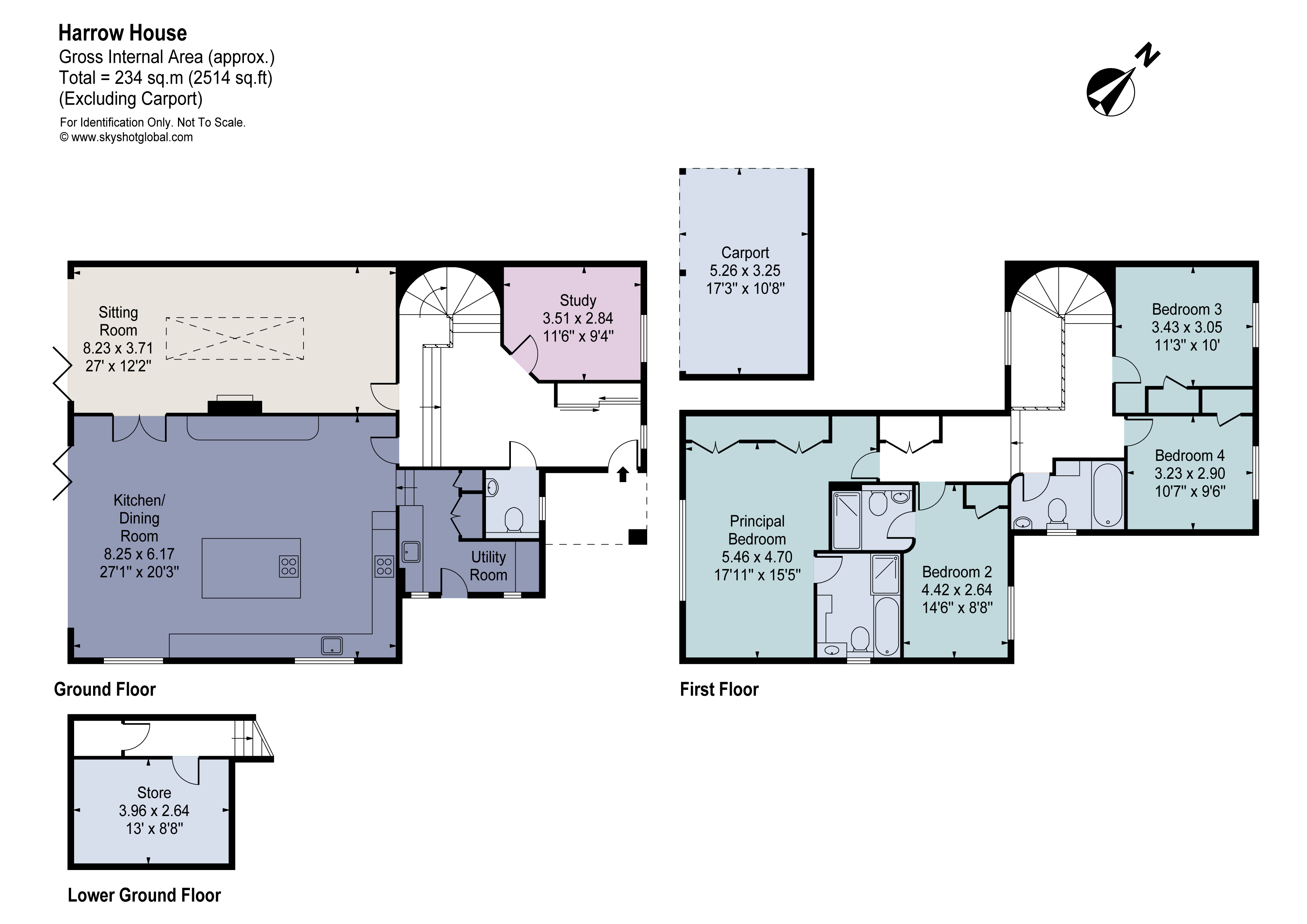 Harrow House,, The Street, Hook floorplan