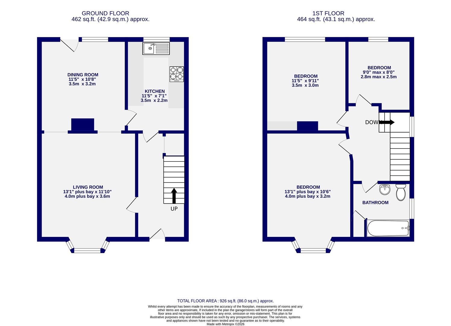 4, Tostig Avenue, York floorplan
