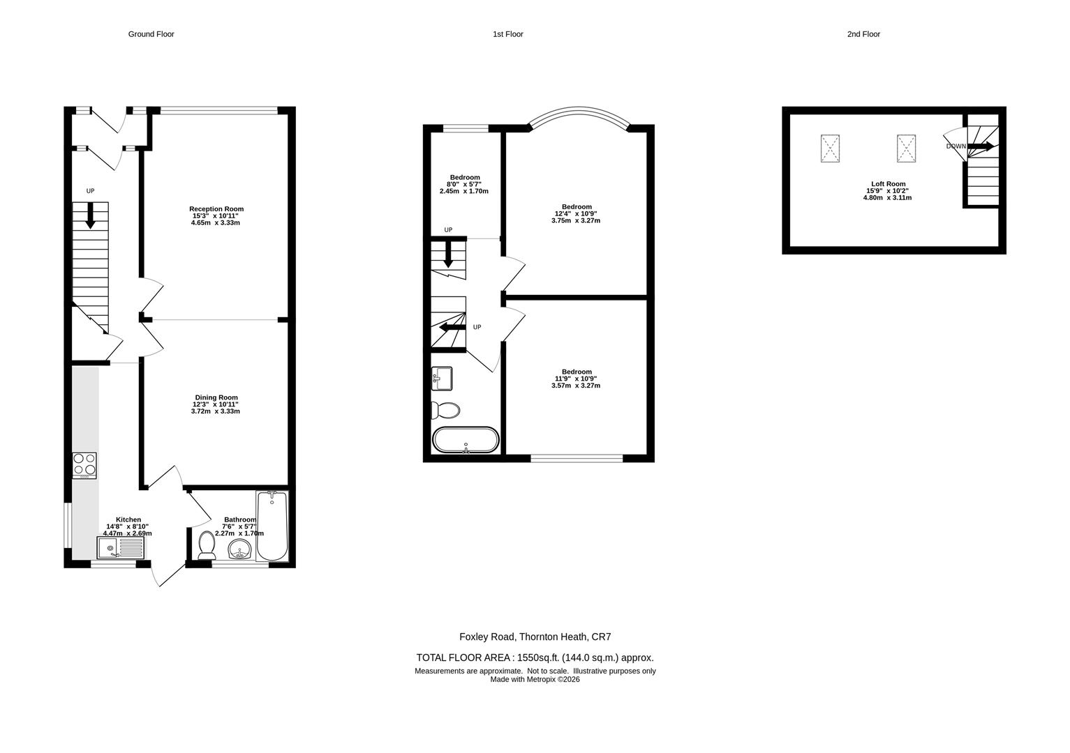 60, Foxley Road, Thornton Heath floorplan