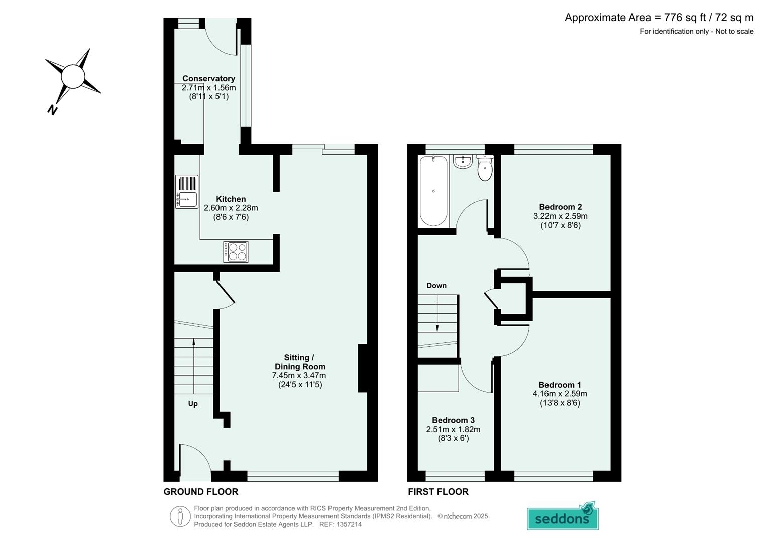 7, South View Close, Cullompton floorplan