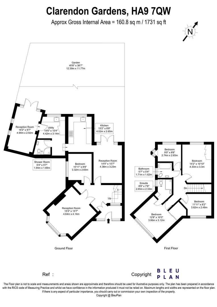 16, Clarendon Gardens, Wembley floorplan