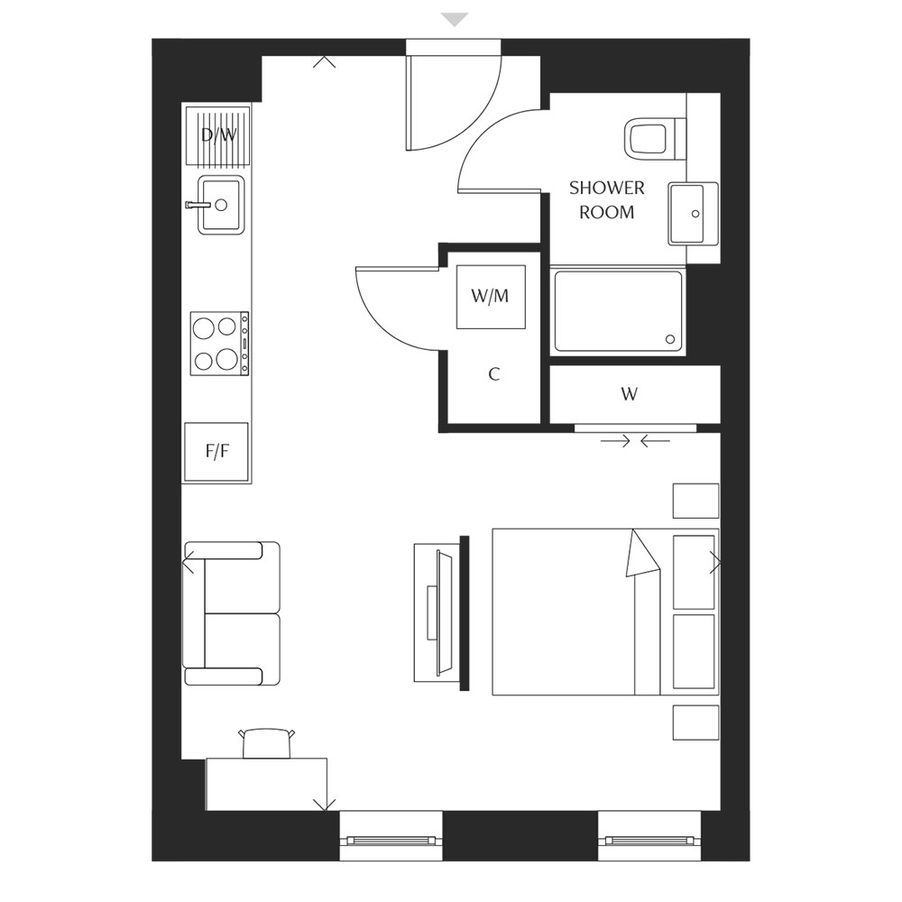 109, Wesley Lane, Cardiff floorplan