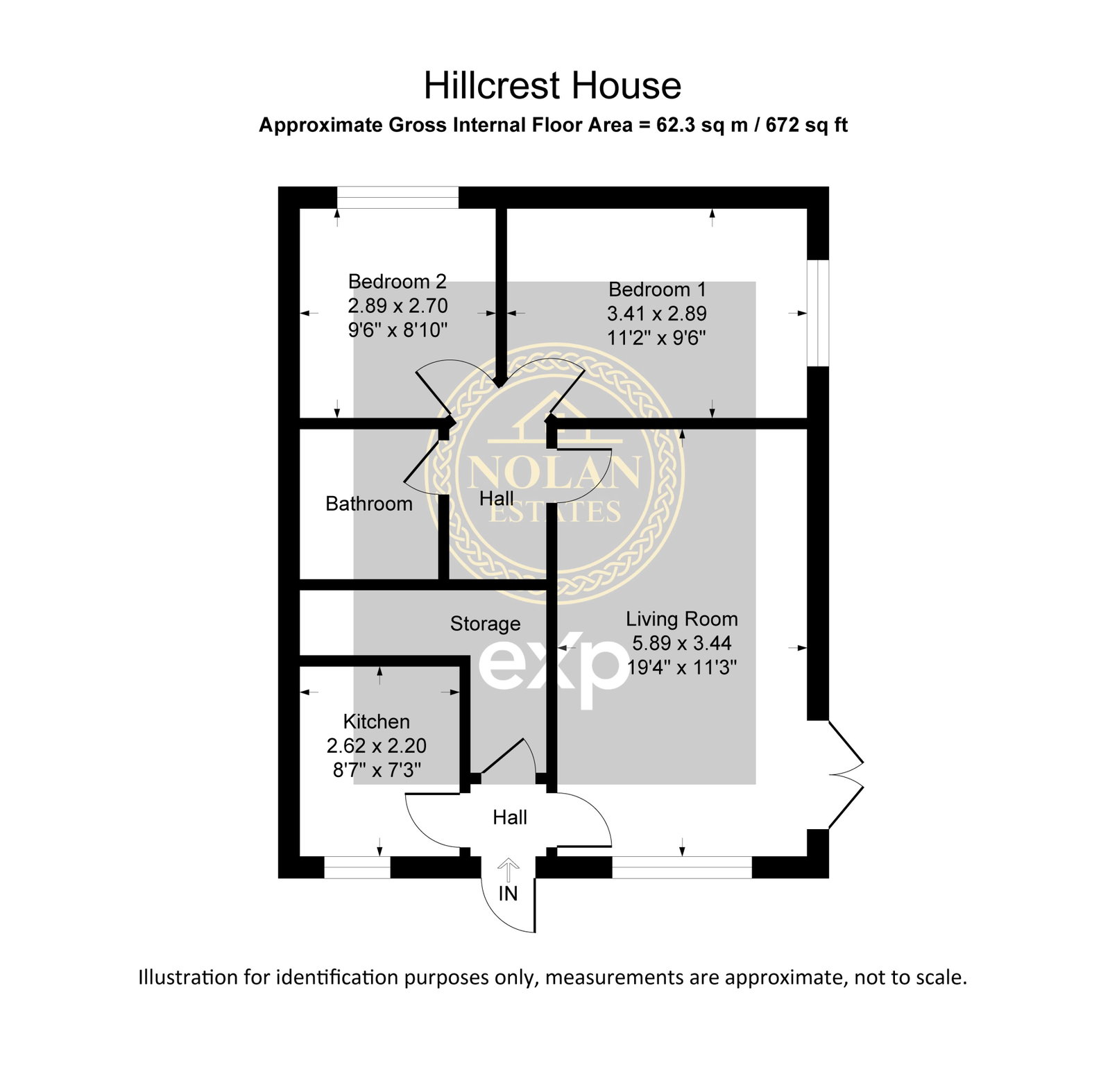 Hillcrest House, 1,Apartment B, Higher Lane, Swansea floorplan