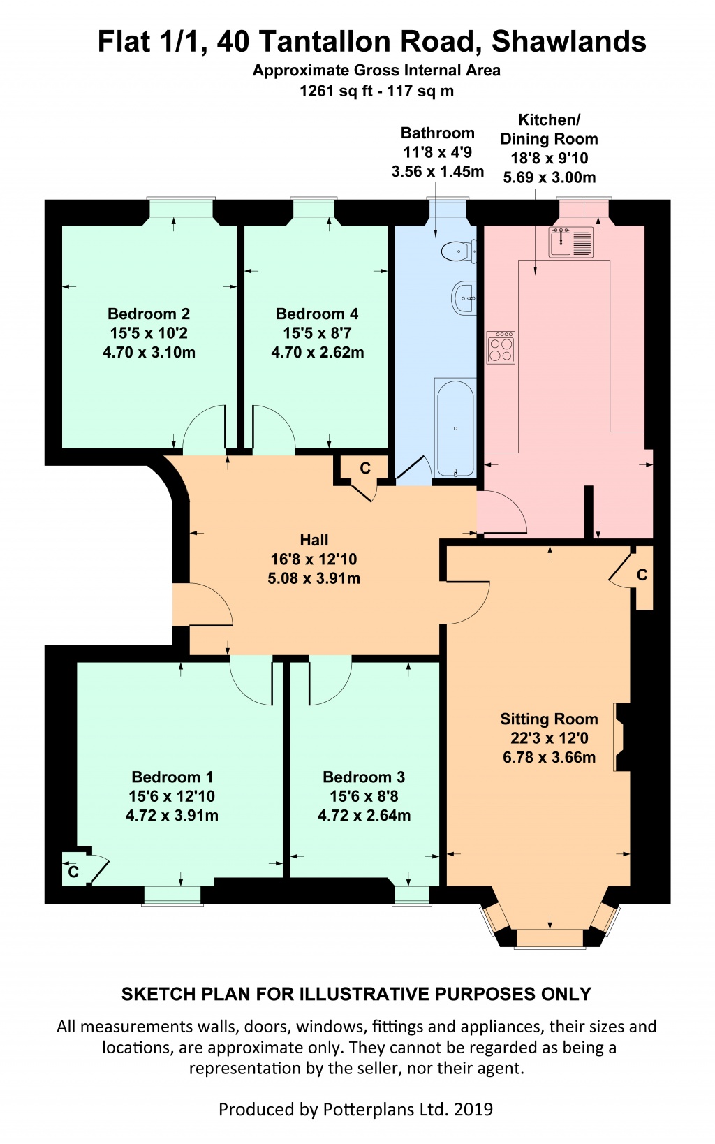 4 Bedrooms Flat for sale in 40 Tantallon Road, Shawlands G41