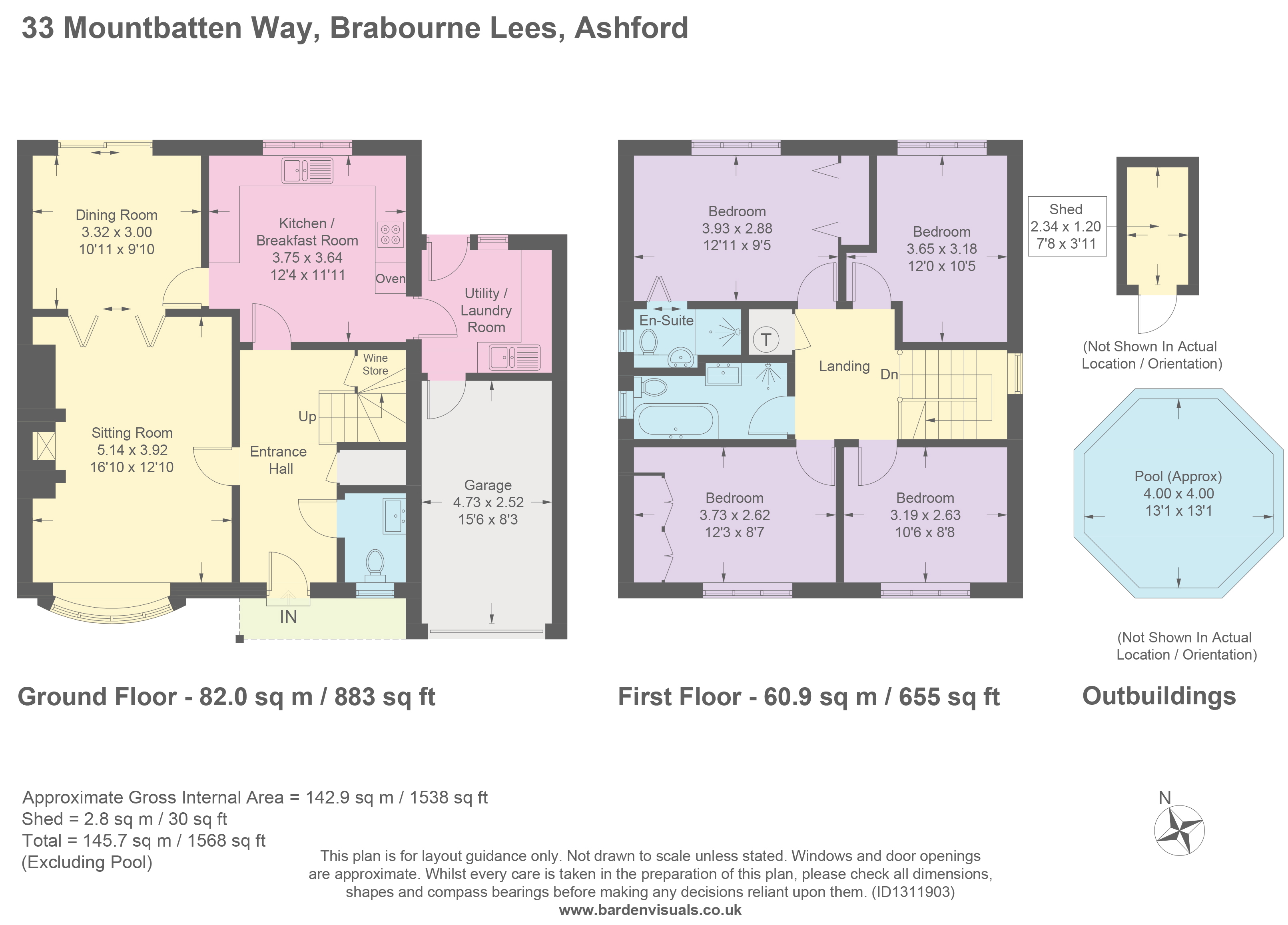 33, Mountbatten Way, Brabourne floorplan