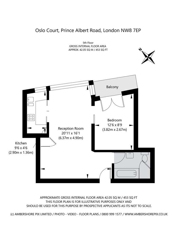 98, Oslo Court, St John's Wood floorplan