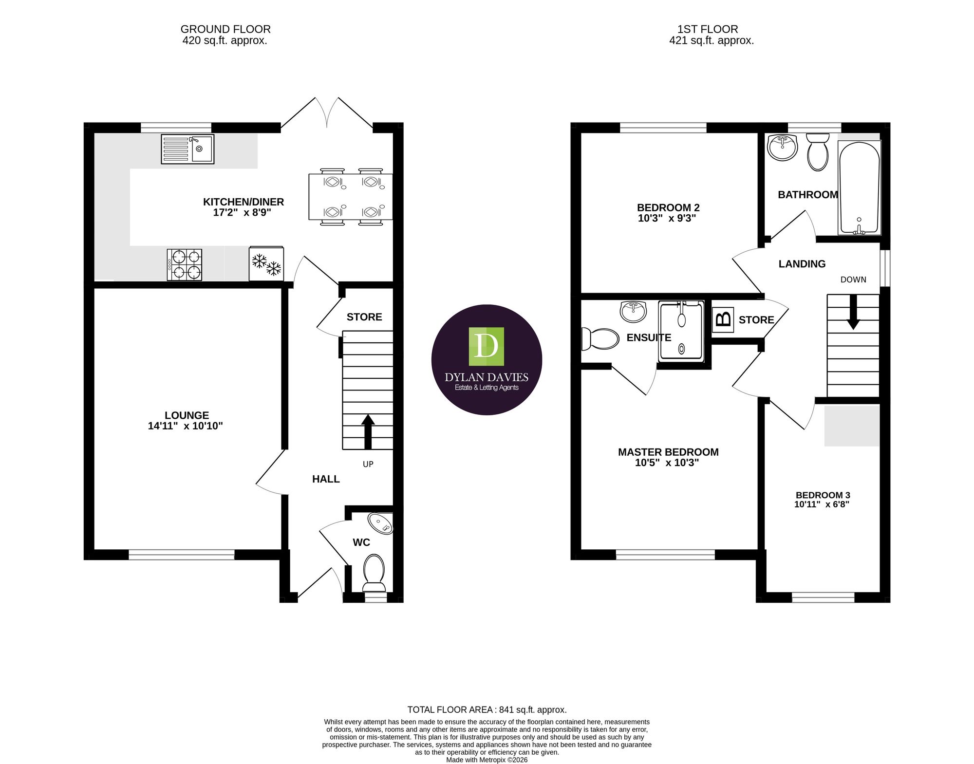 47 Bryn Meurig, Pontyclun floorplan