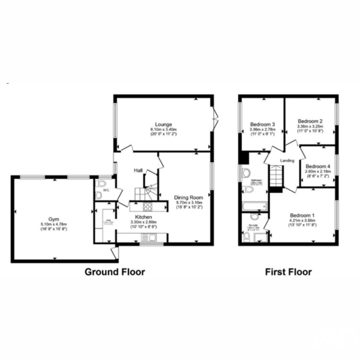 58, Kestell Parc, Bodmin floorplan