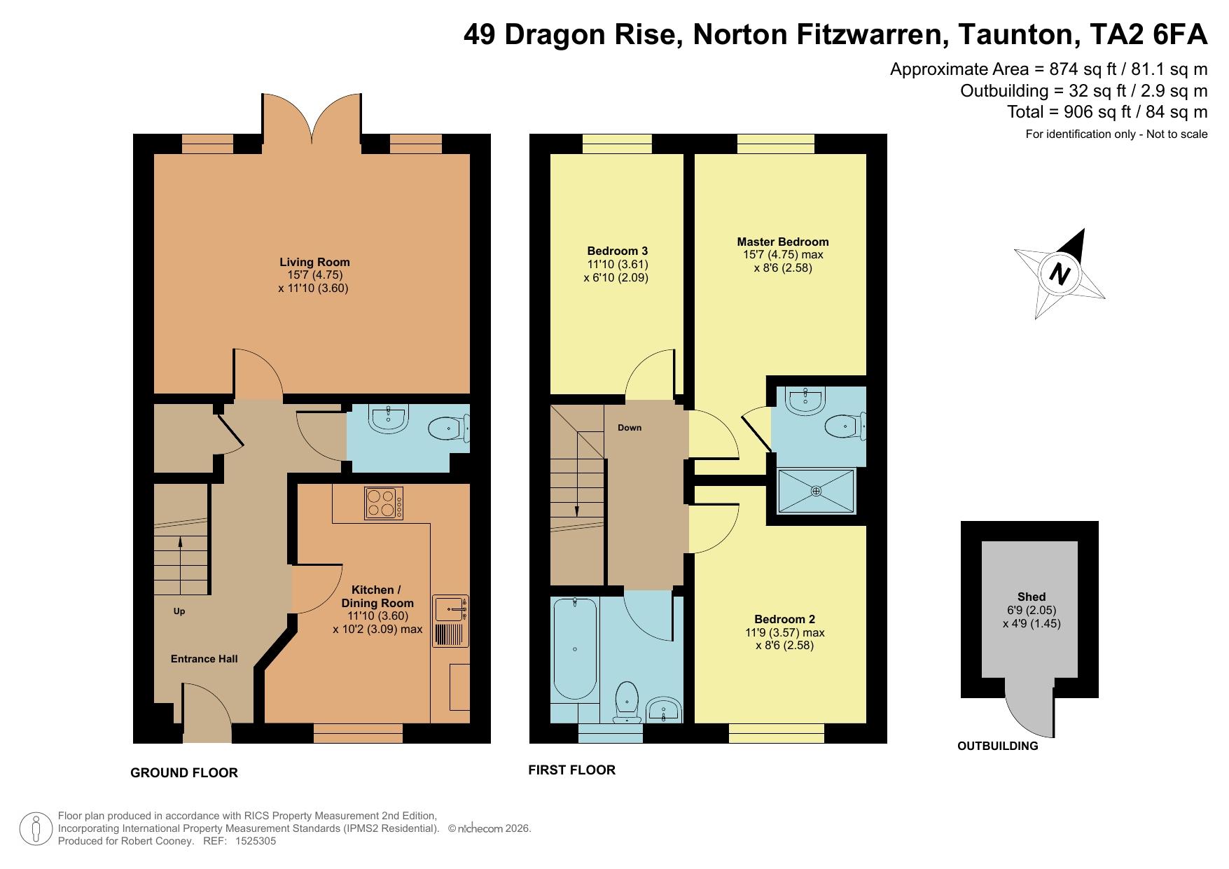 49 Dragon Rise, Taunton floorplan