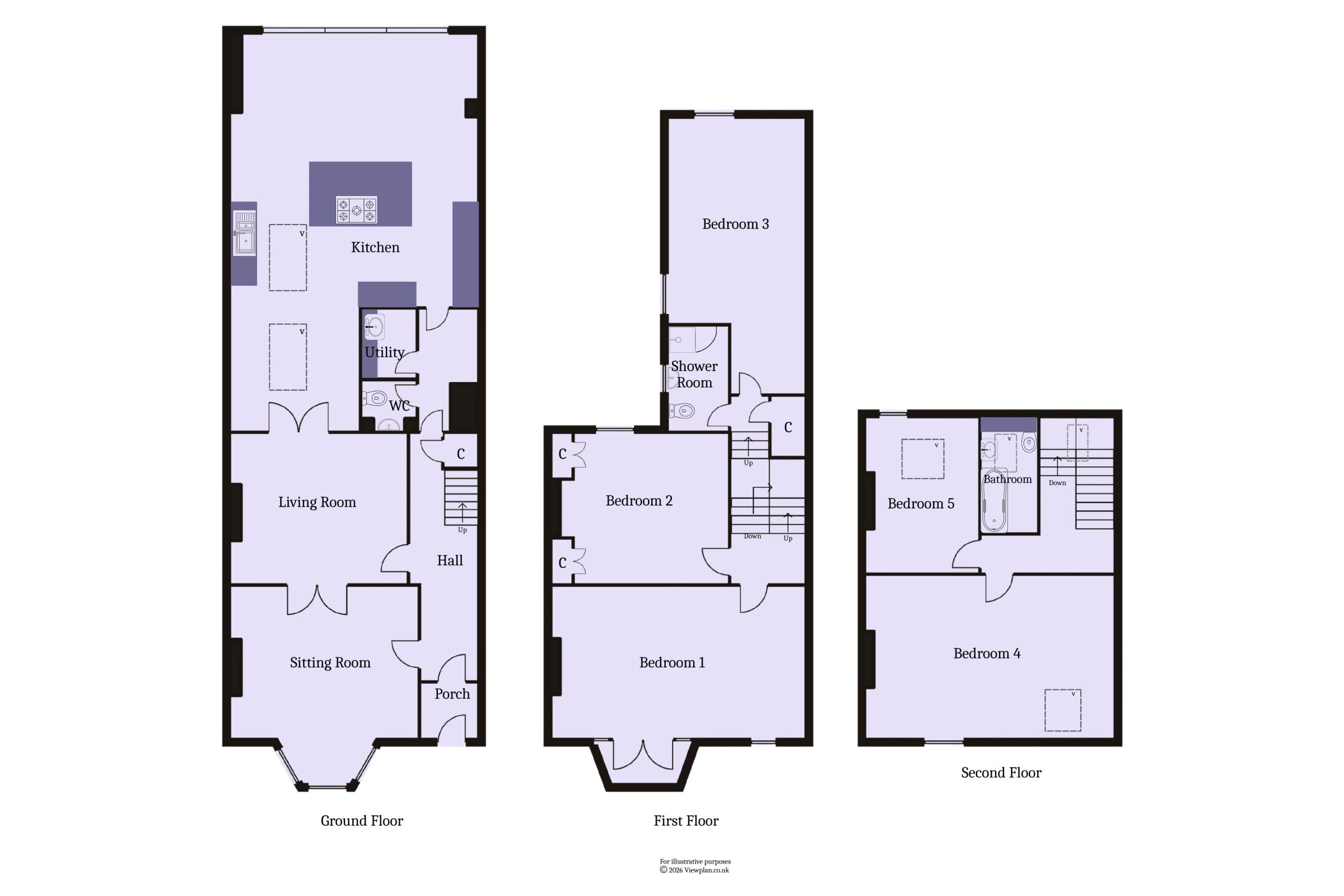 2, Kymin Terrace, Penarth floorplan