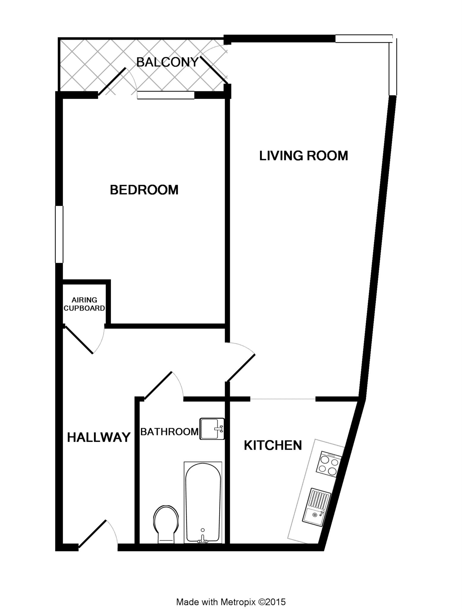 1 Bedrooms Flat to rent in Kelvin Gate, Bracknell RG12