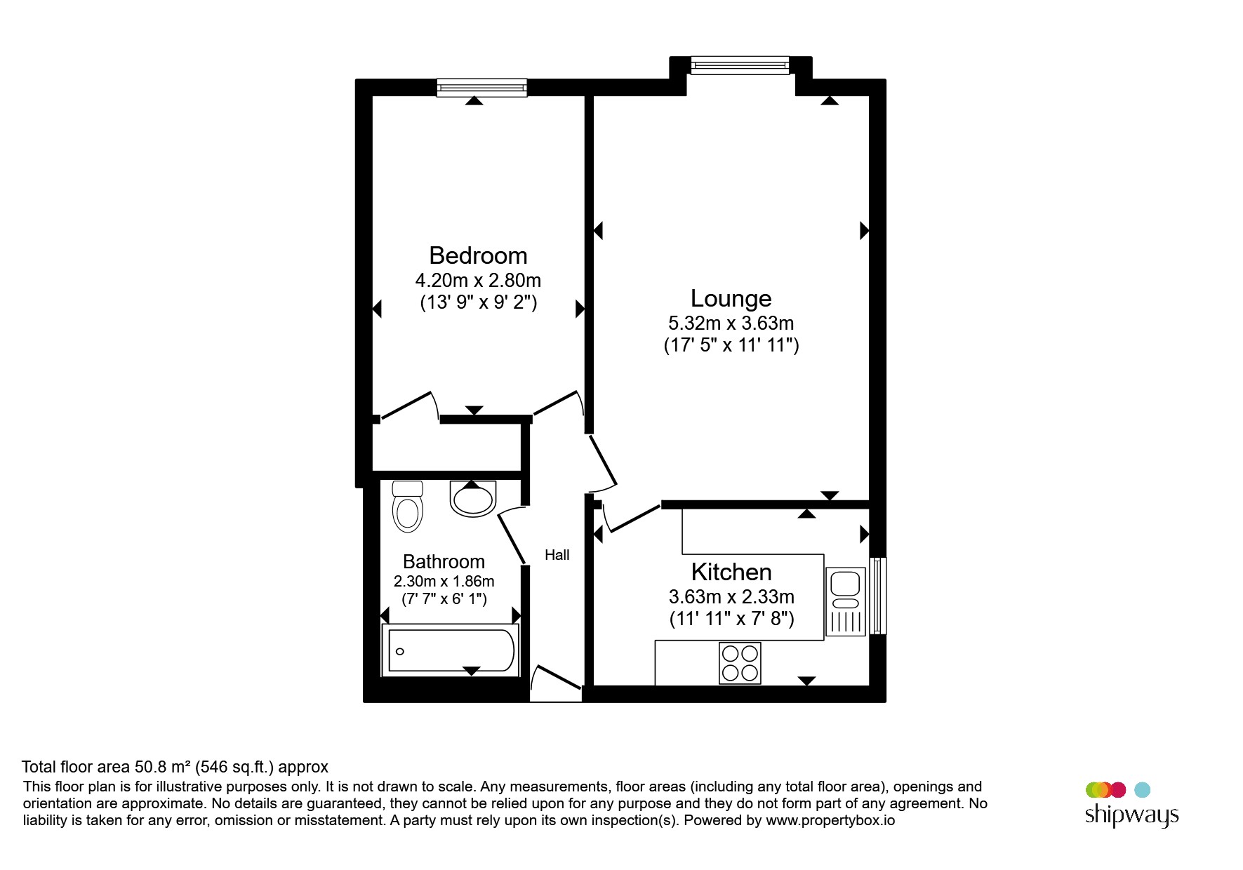Flat 2, Shrubbery Court, Shrubbery Street, Kidderminster floorplan