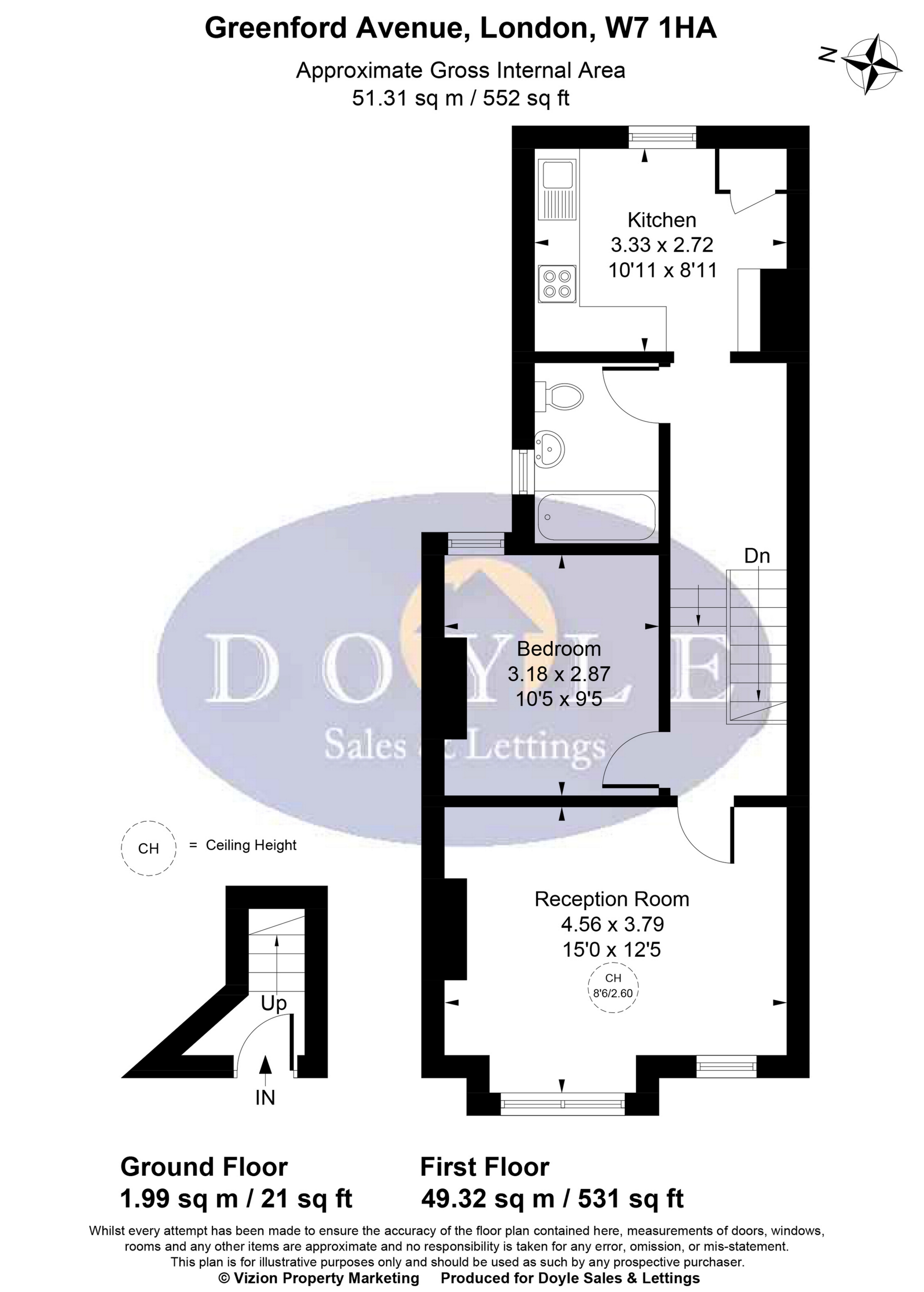 161, Greenford Avenue, London floorplan