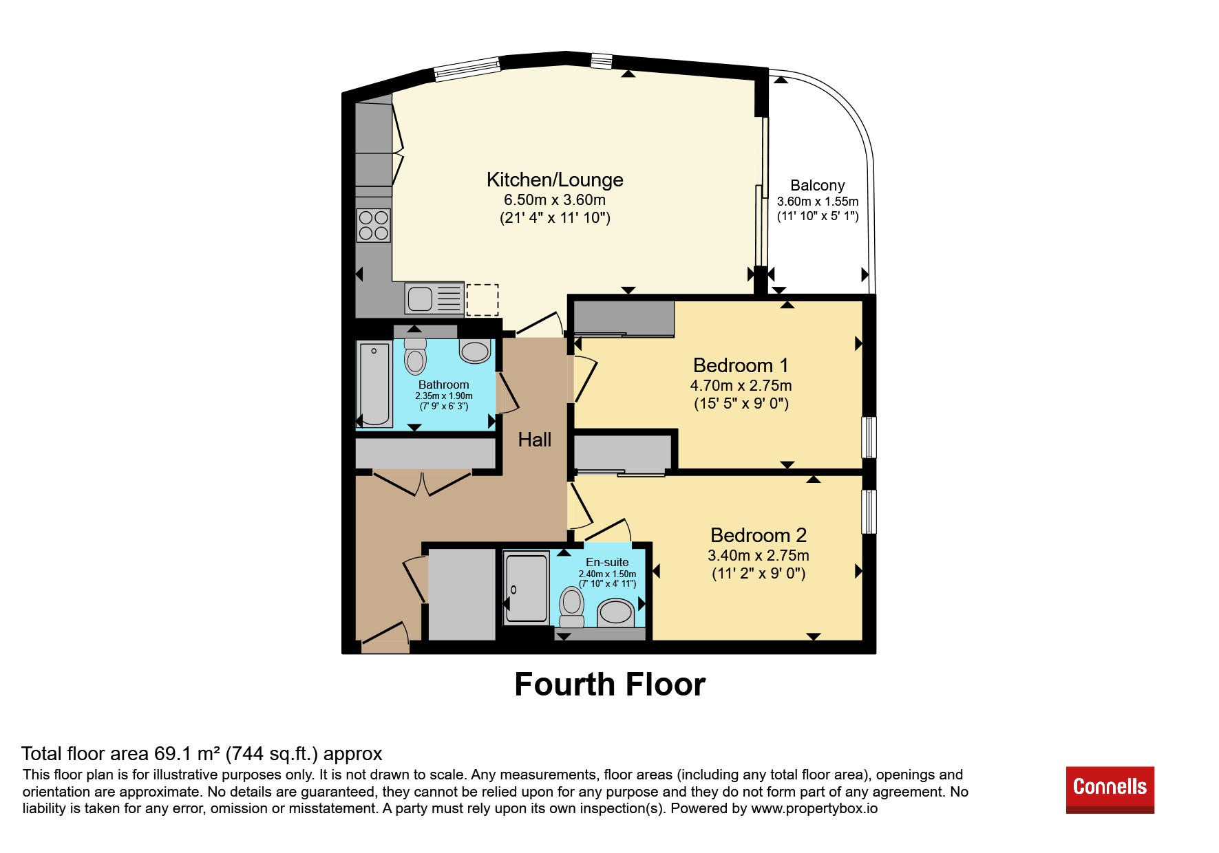 Apartment 32, Trevenna, 97-111, Windsor Road, Slough floorplan