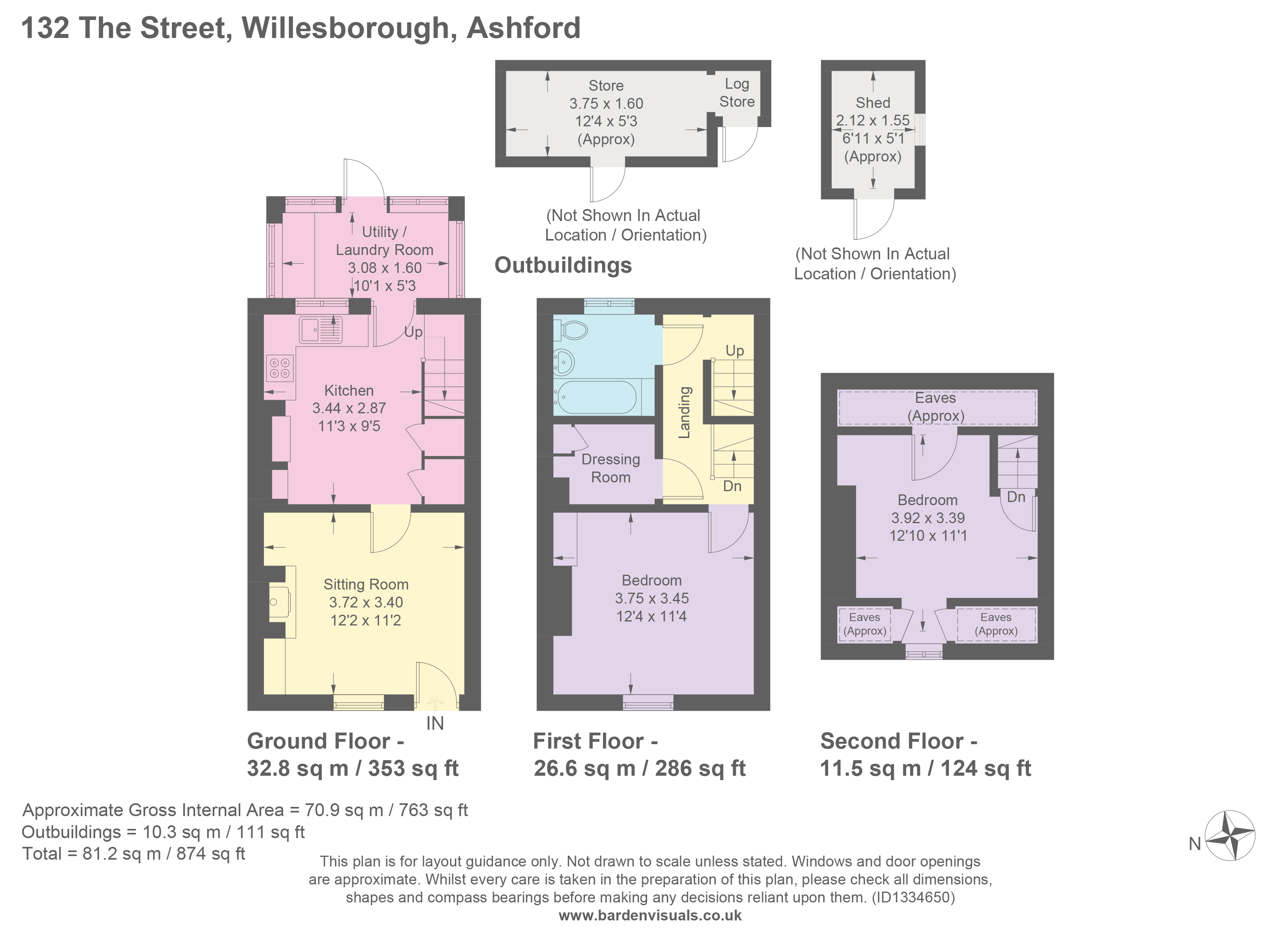 132, The Street, Willesborough floorplan