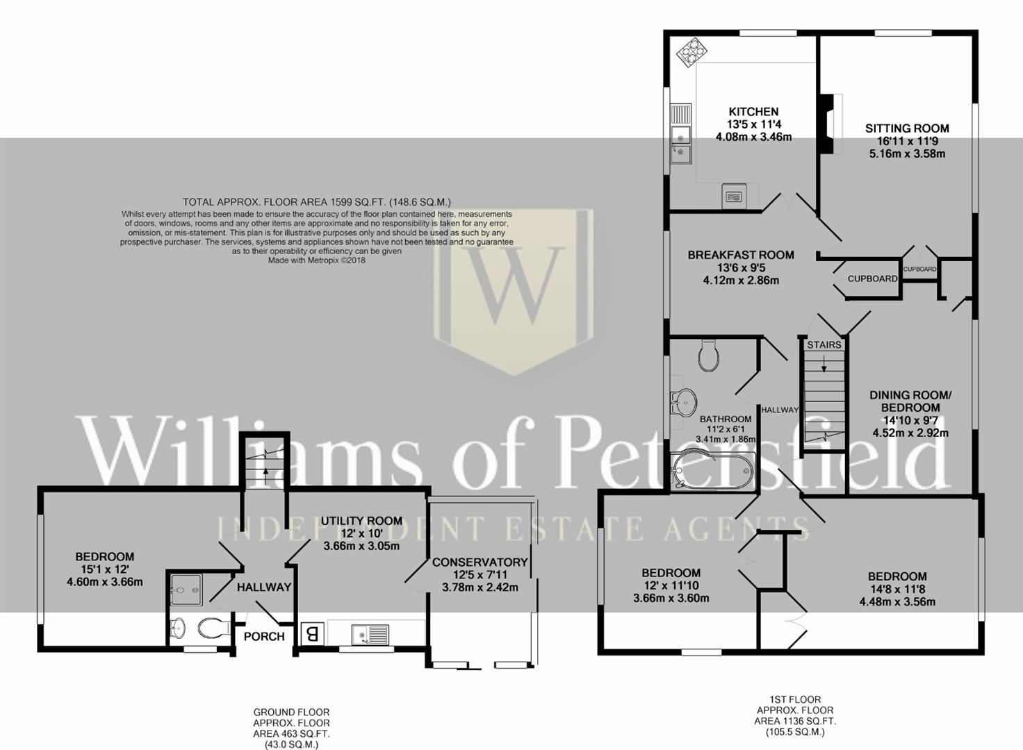4 Bedrooms Maisonette to rent in Heath Road West, Petersfield GU31