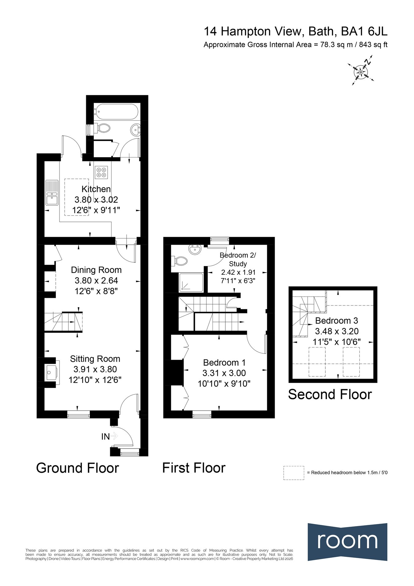 14, Hampton View, Bath floorplan
