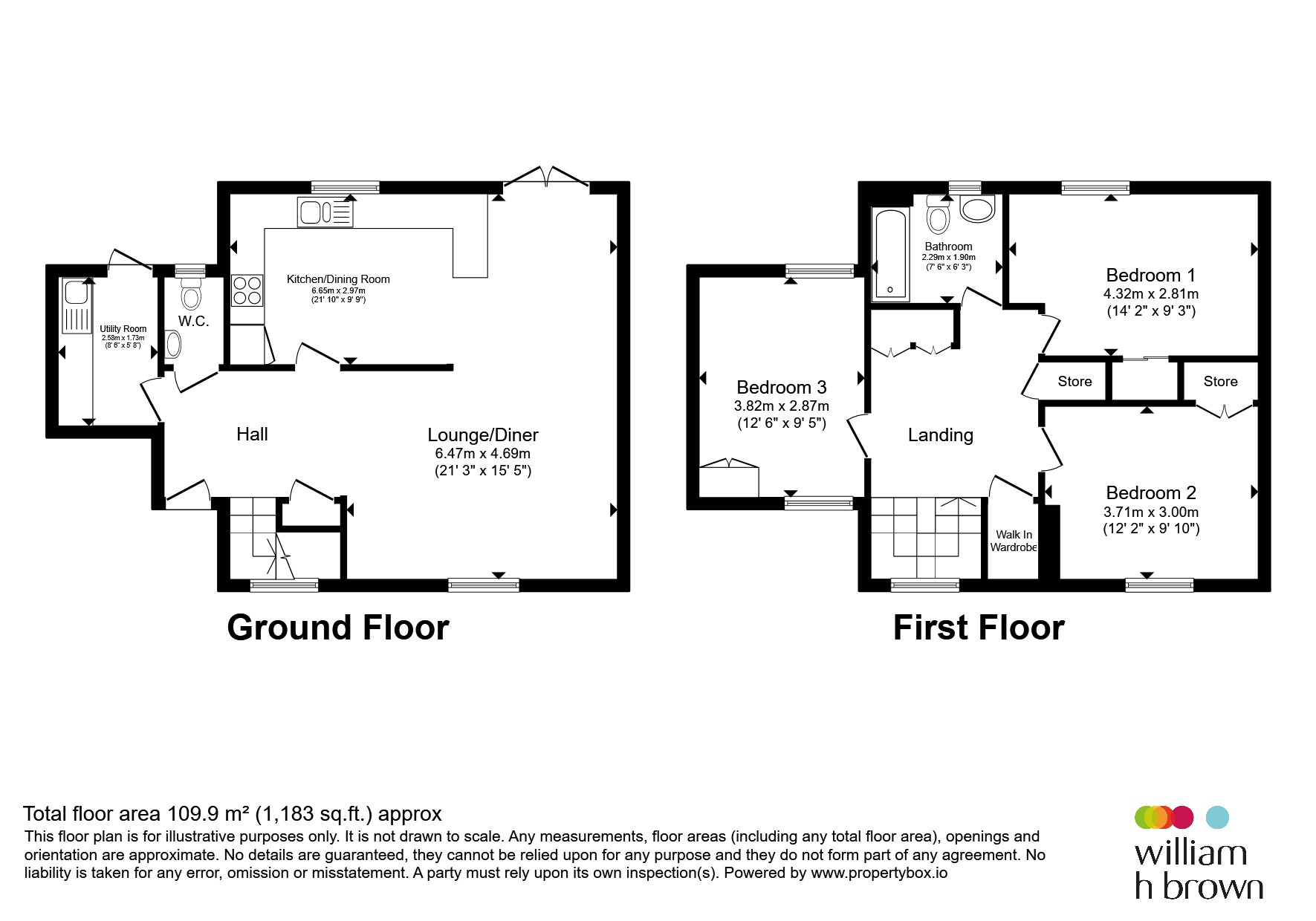 13, Chestnut Way, Brandon floorplan