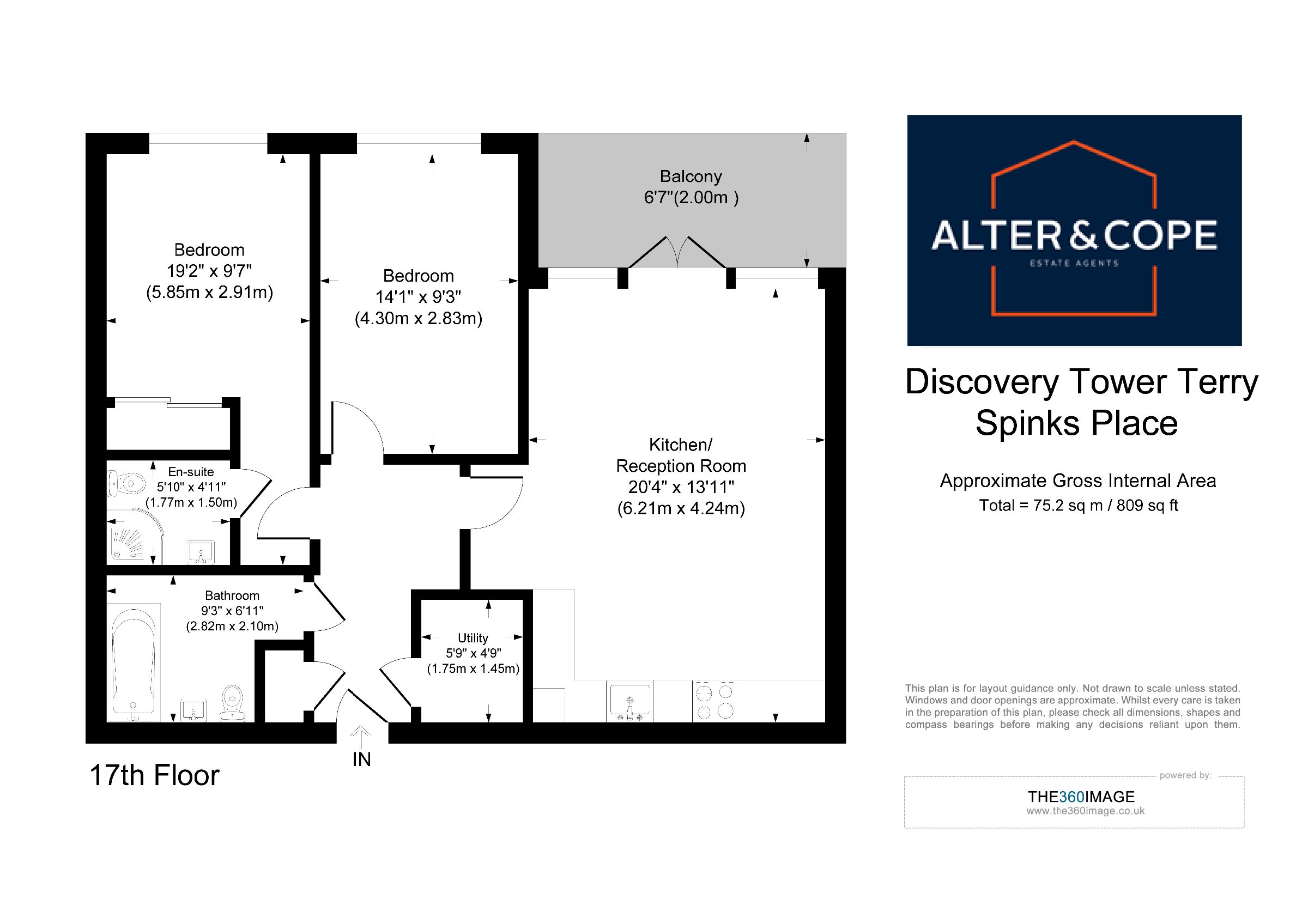 157, Discovery Tower, London floorplan