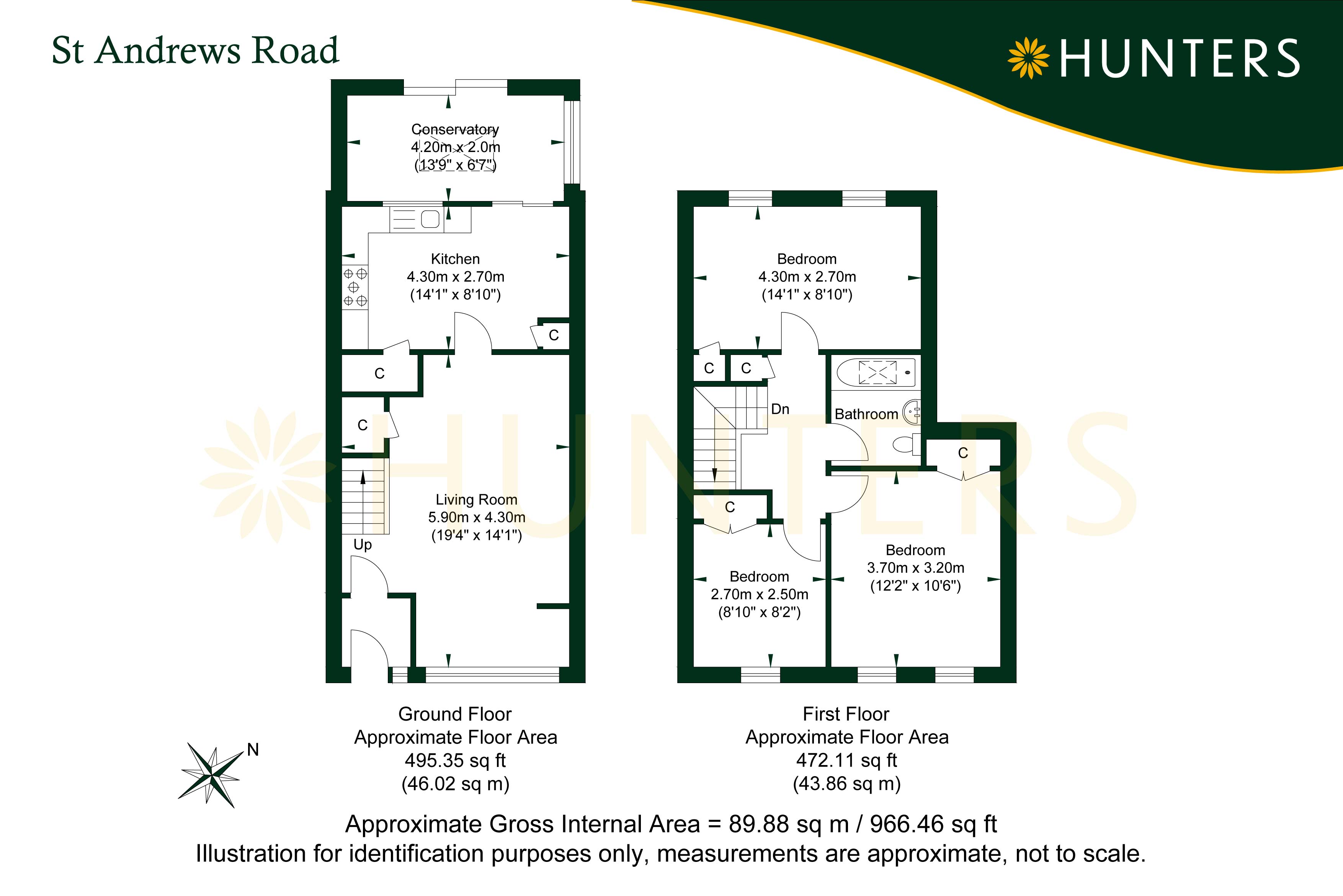 13 The Hallands,, St. Andrews Road, Burgess Hill floorplan