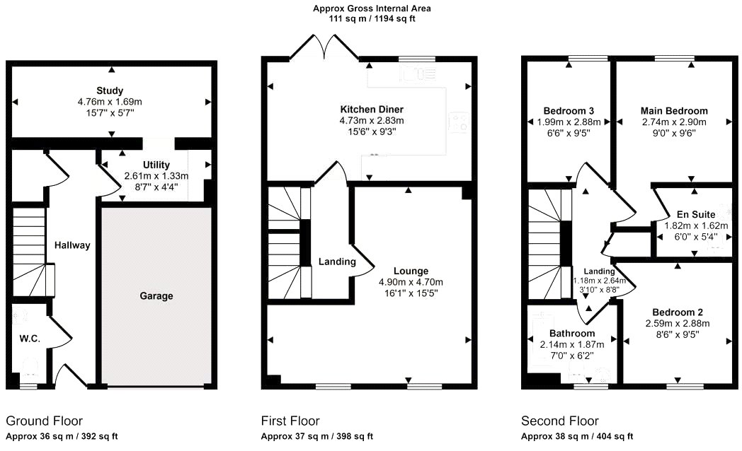 38, High Banks, Keighley floorplan