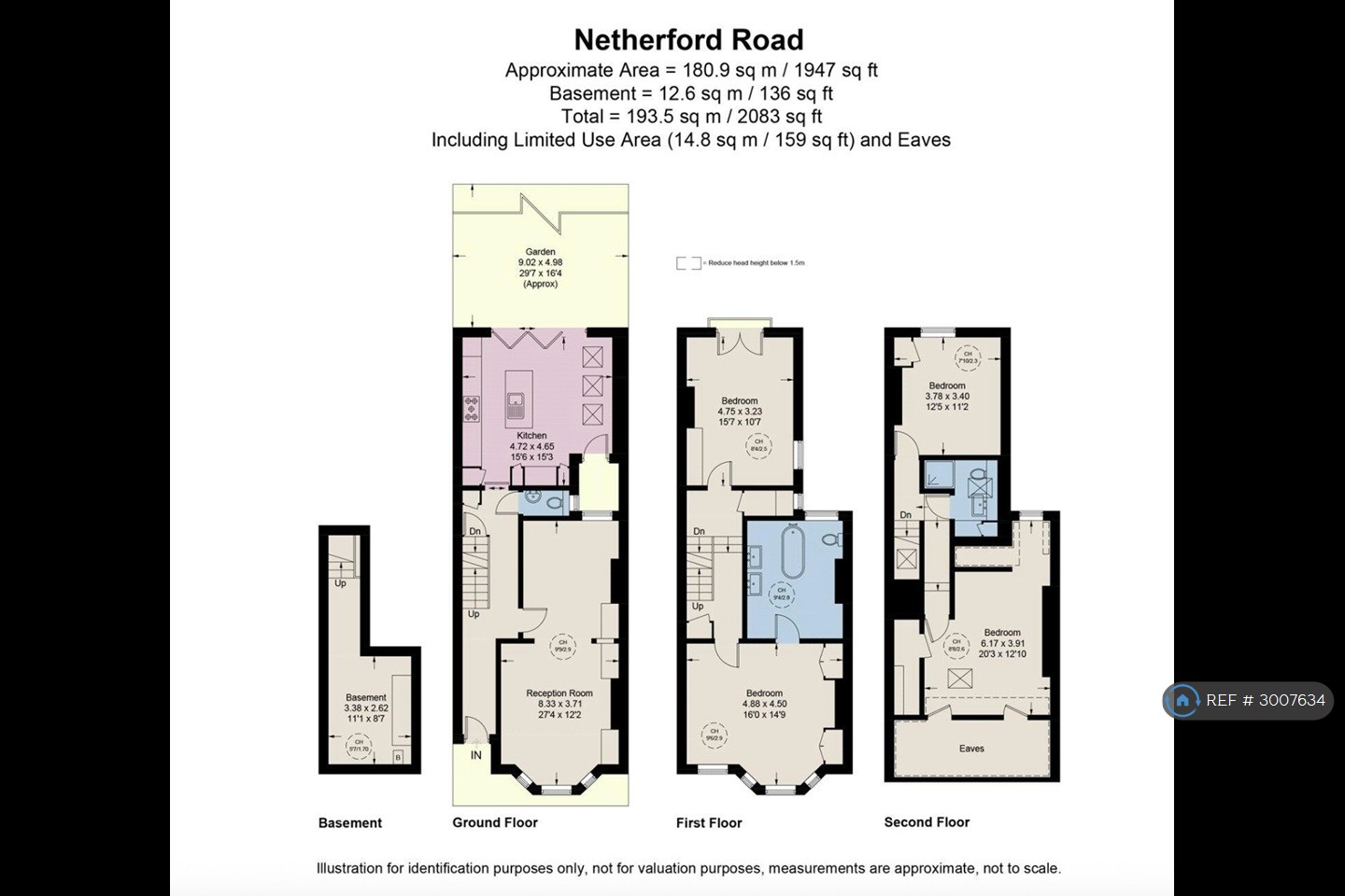 Netherford Road, London floorplan