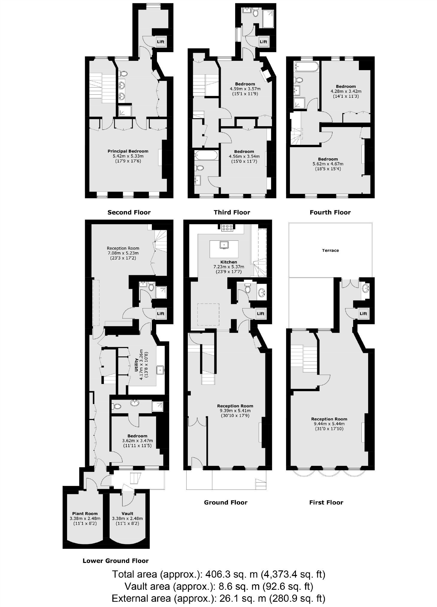12, Chesterfield Hill, London floorplan