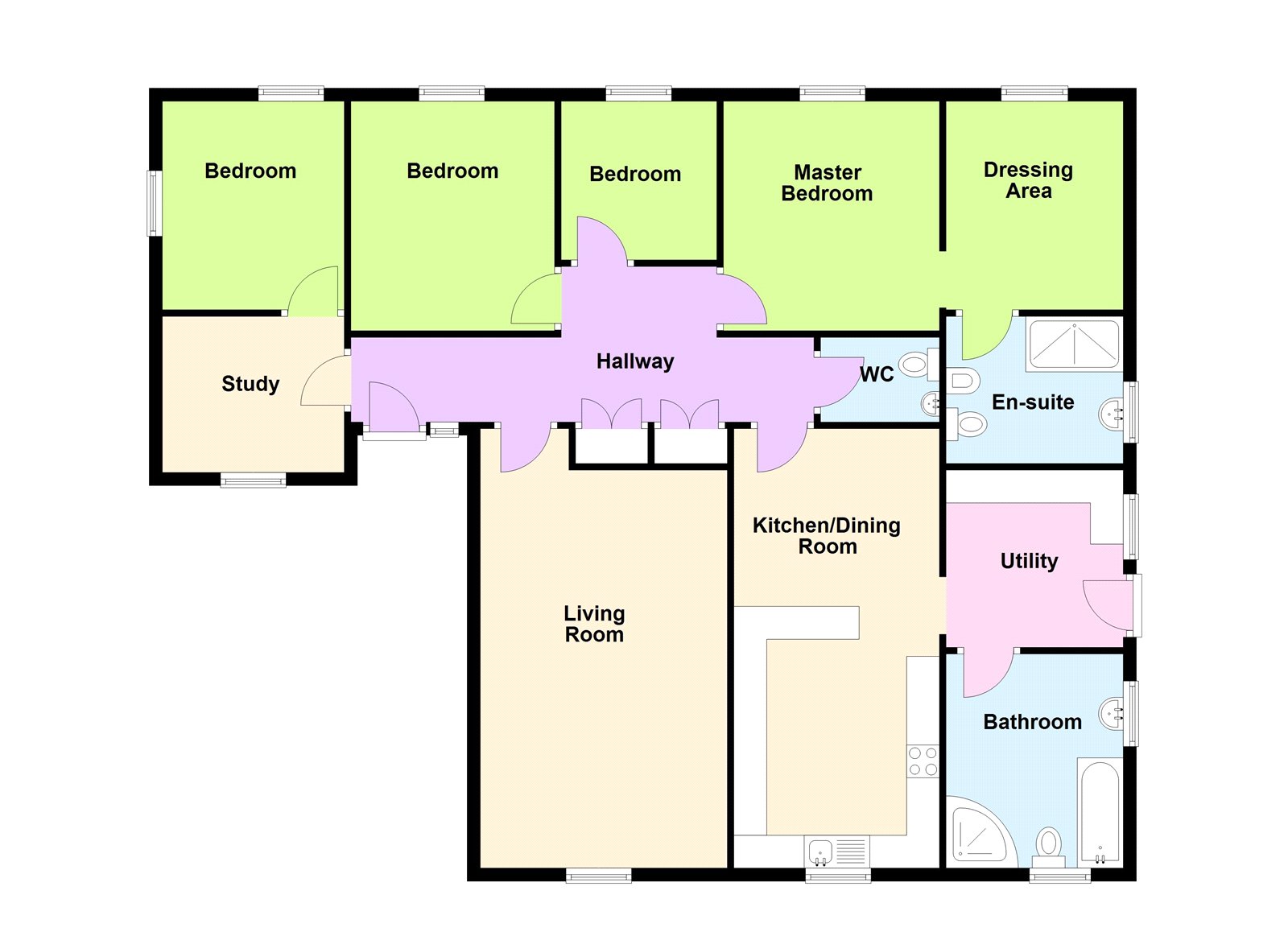Cartref,, East Williamston, Pembrokeshire floorplan