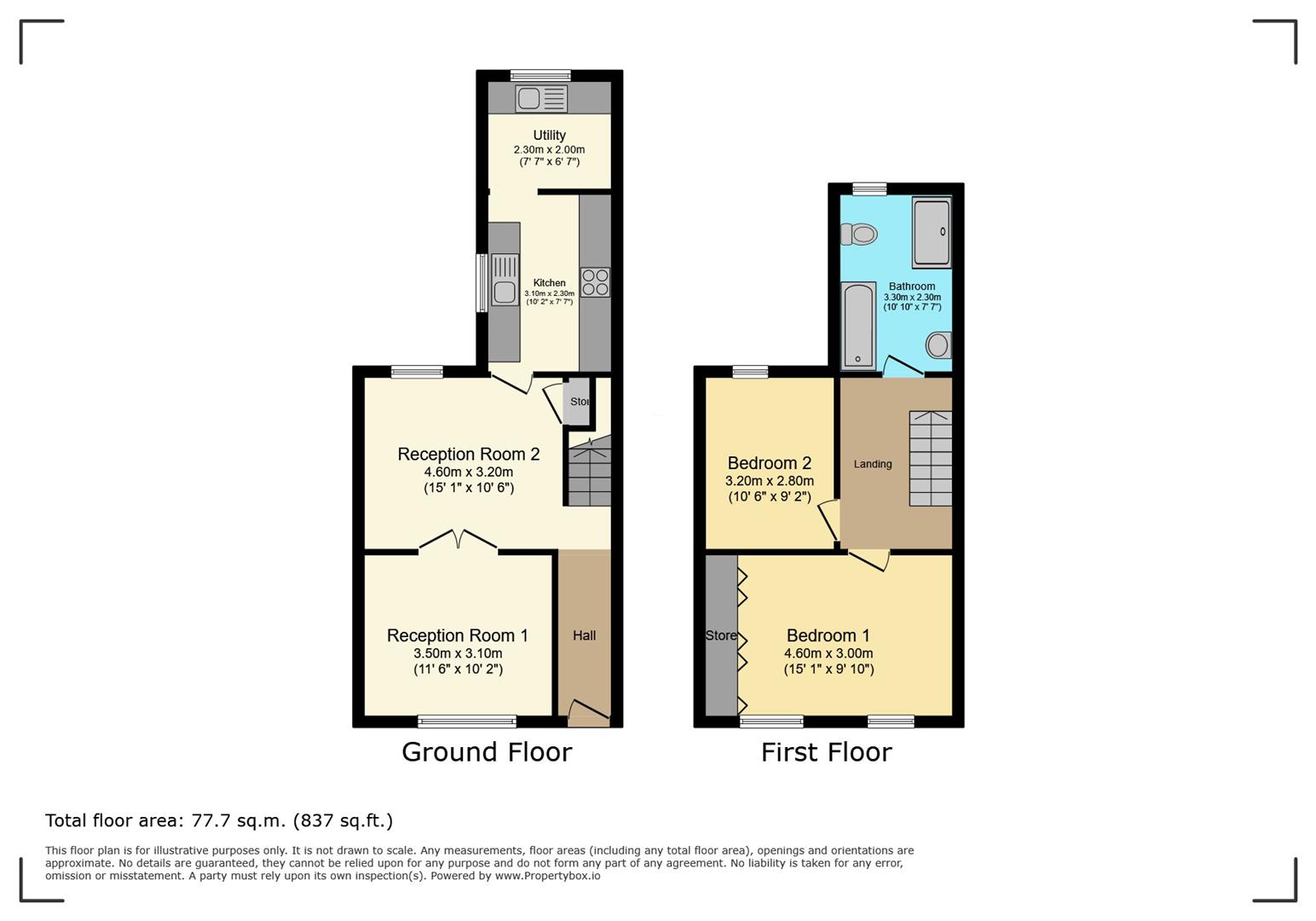 24, Courtenay Road, Barry floorplan