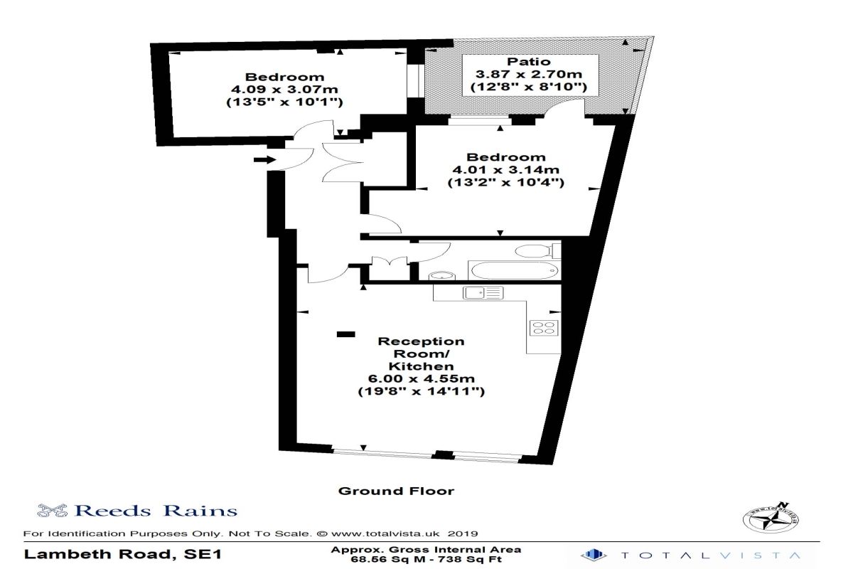 2 Bedrooms Flat for sale in Lambeth Road, London SE1