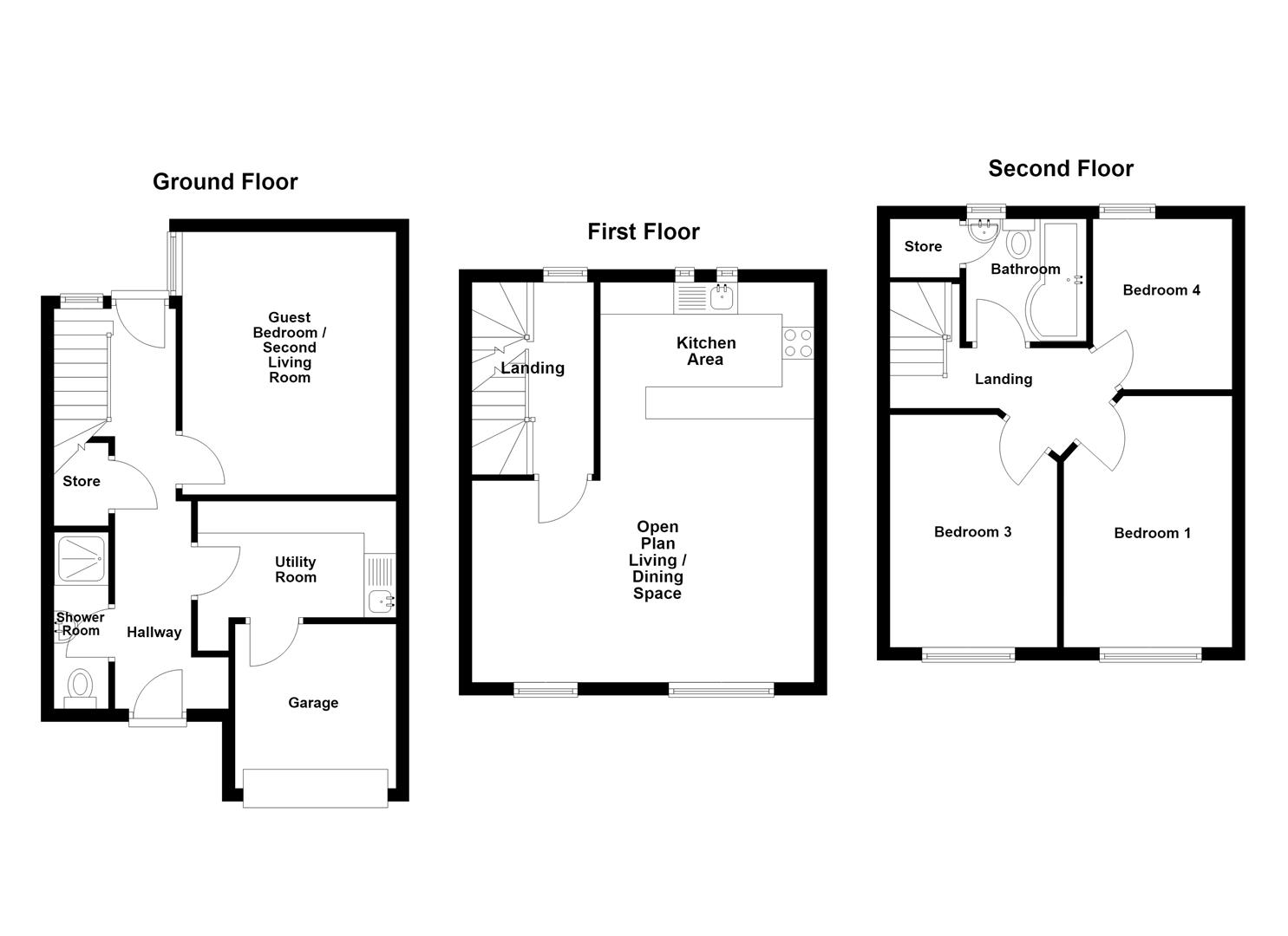 3, Brocks Croft Gardens, Biddulph floorplan